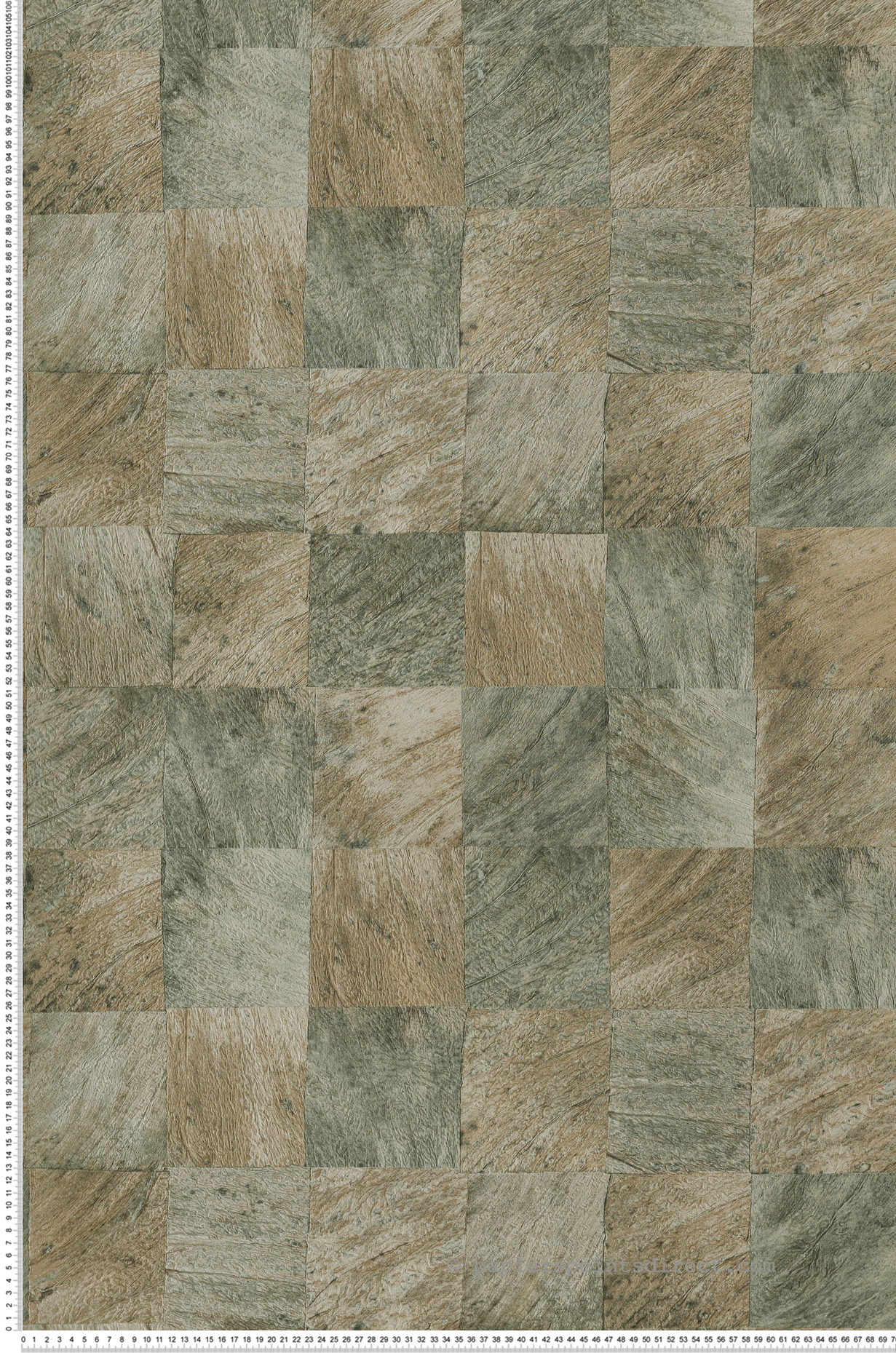 Papier peint Bois Abale vert - Karabane de Casamance | Réf. CAS-75173368