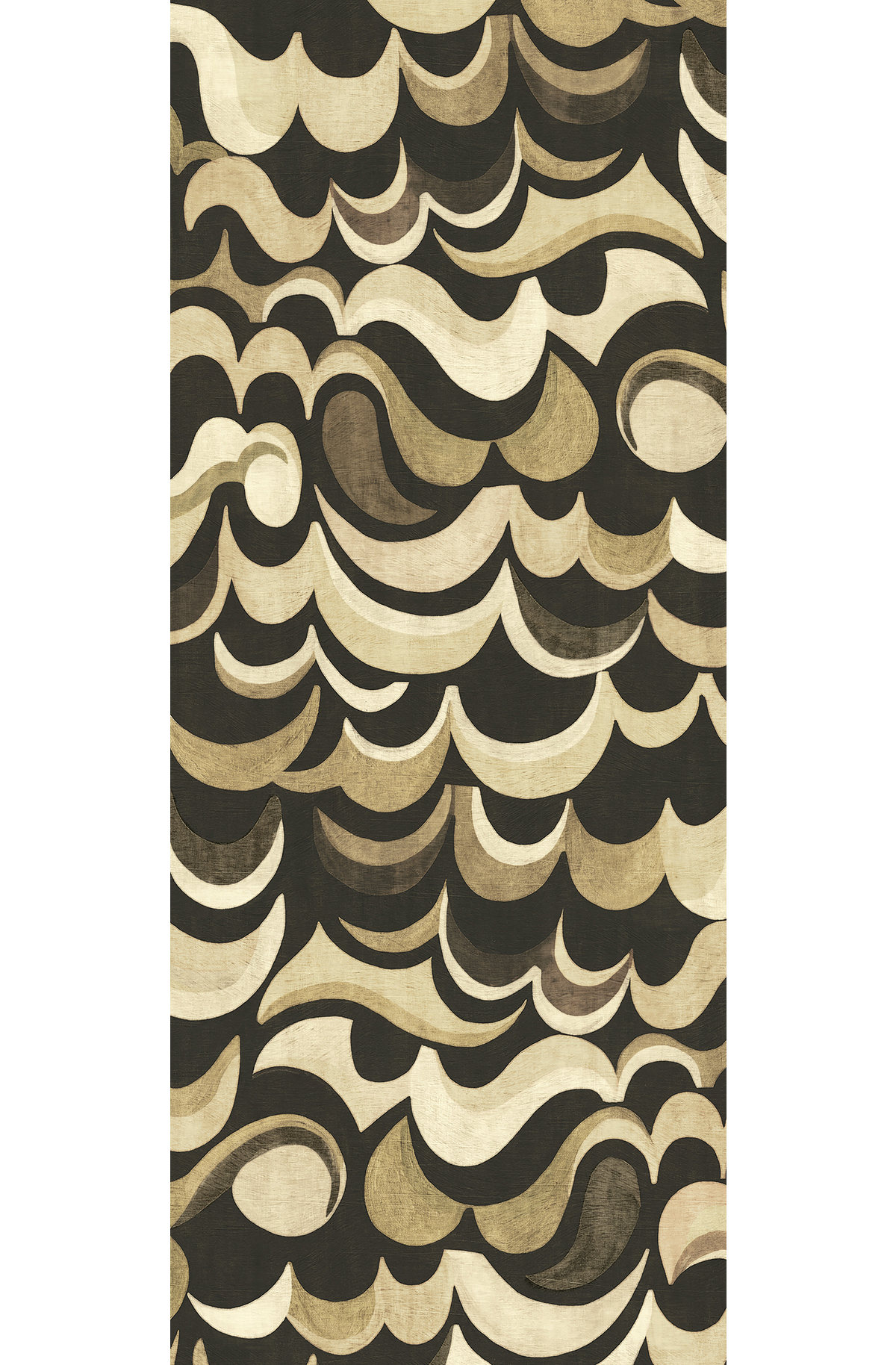 Papier peint panoramique Rétro Abstrait Cheviot noir - A H260 - Rhapsody de Masureel | Réf. MAS-DGRHA1021-260