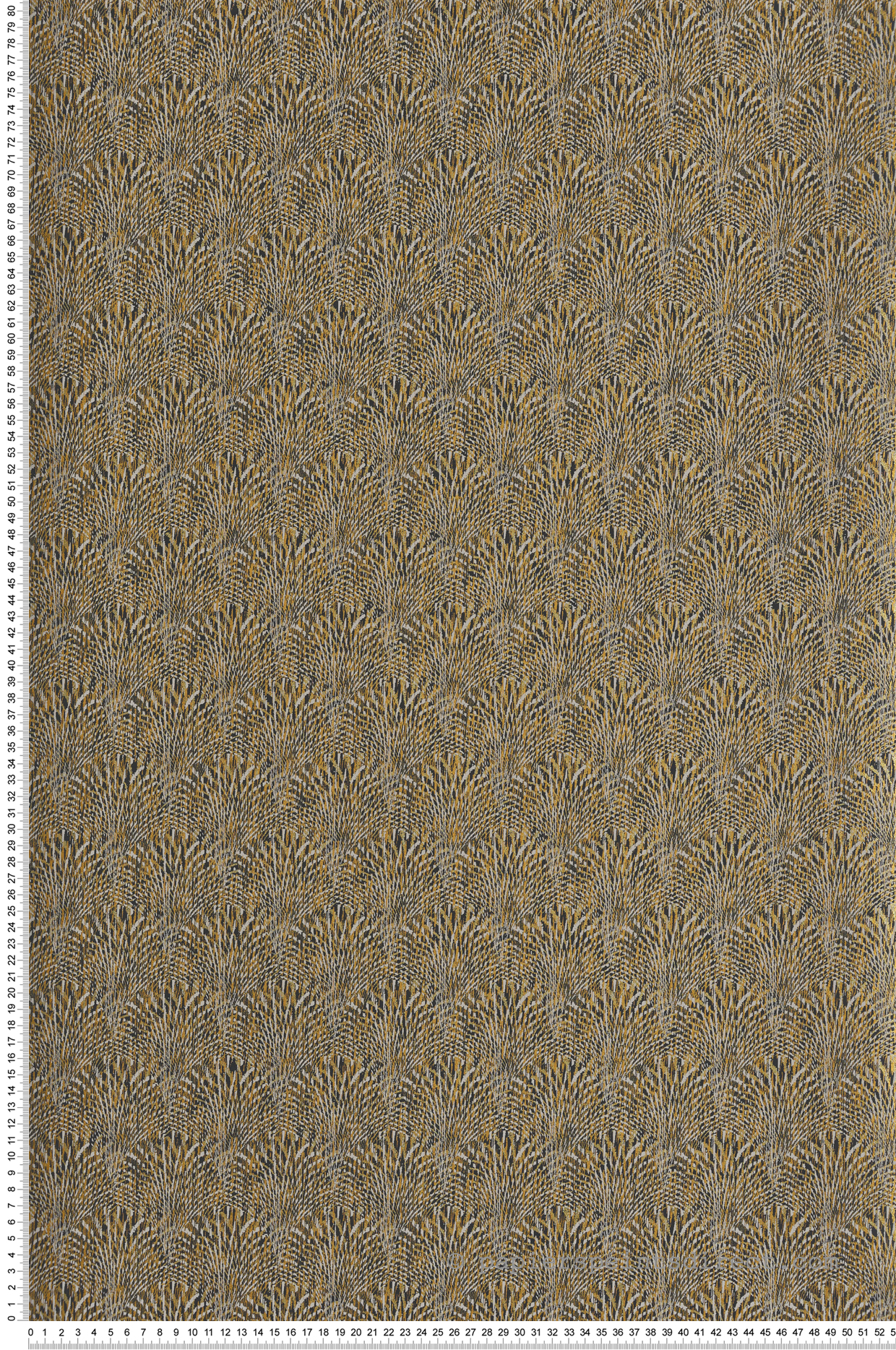 Papier peint Eventail Palme noir doré - Unique de Lutèce | Réf. LTC-F-AF7004