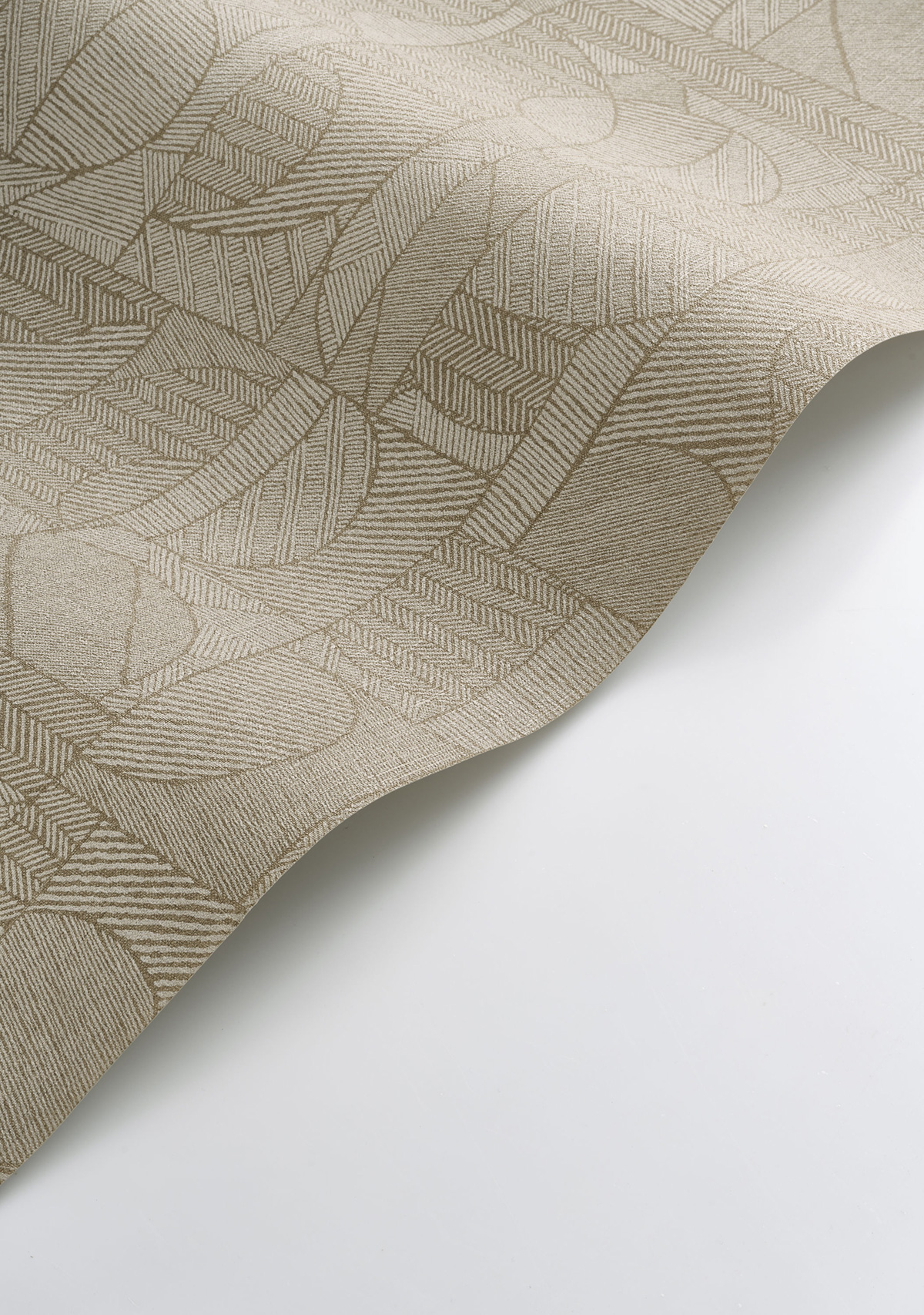 Papier peint Ethnique Motif Baman beige lin - Matera de Casadéco AMBV| Réf. MATA201161373