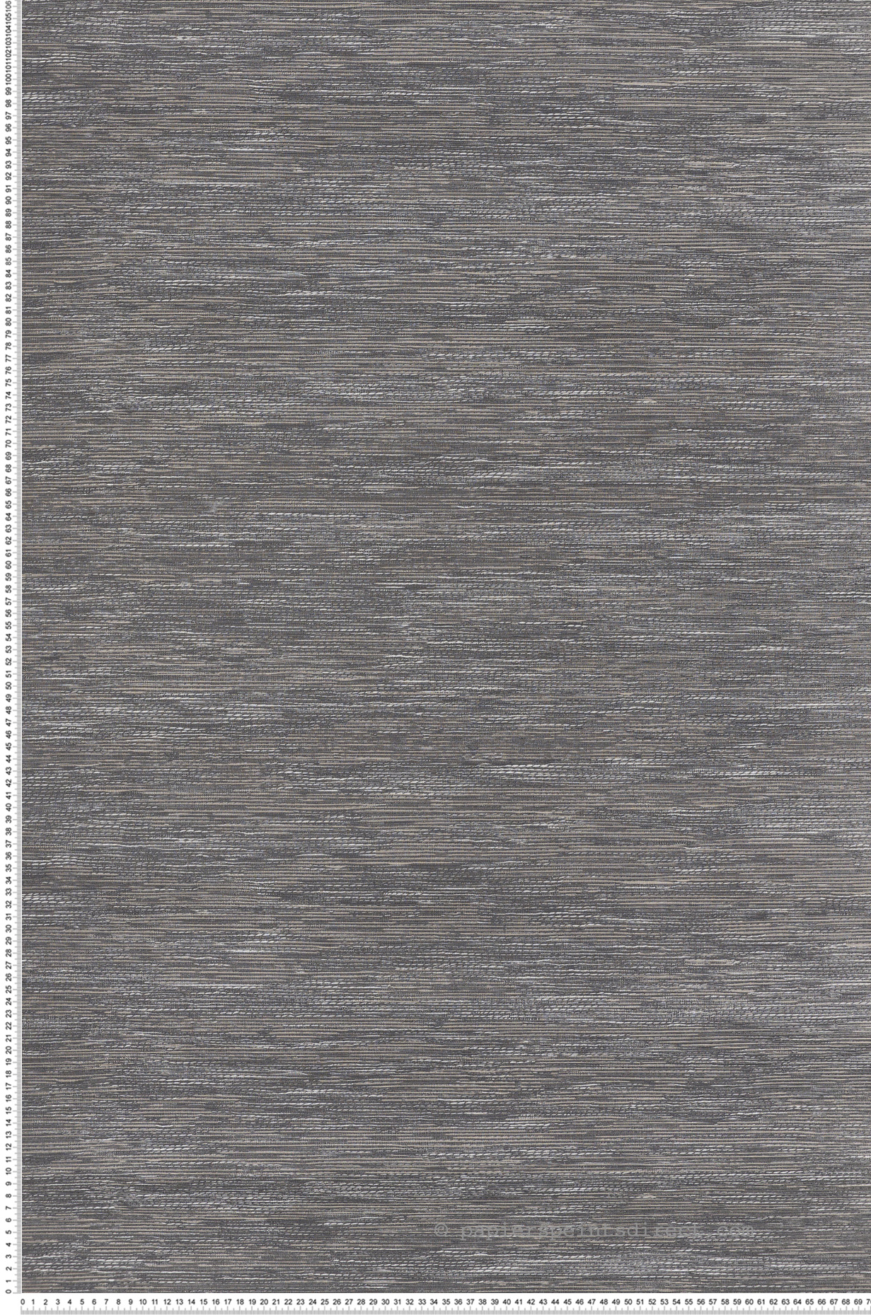 Papier peint Faux Uni Tissage Tatami gris plomb - Le Jacquard de Casamance | Réf. CAS-C75344792