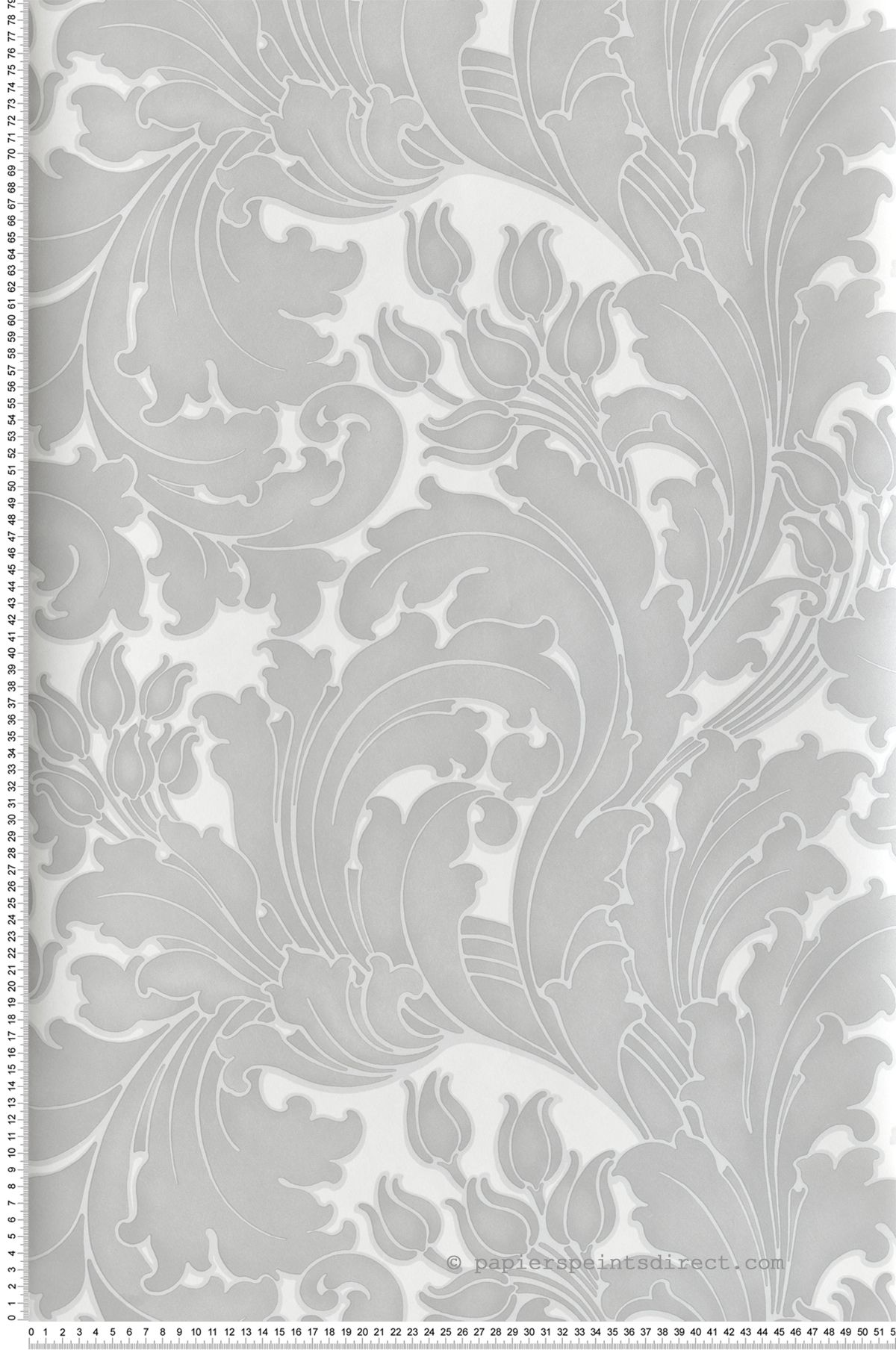 Papier peint baroque Tulip Cloud - National Trust Papers 2 de Little Greene | Réf. 0260TUCLOUD