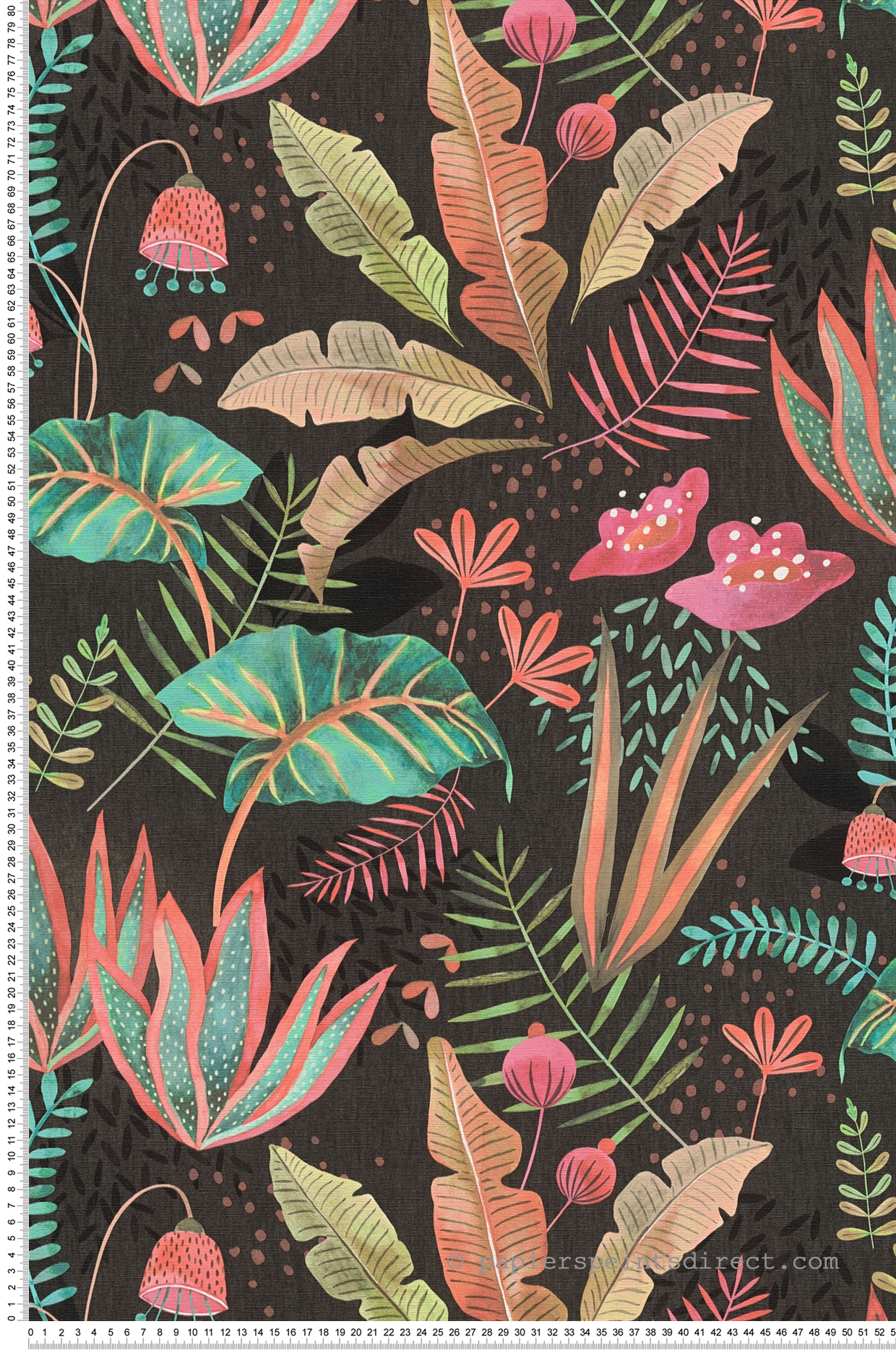 Papier peint Plantes Exotiques Arty Folia multicouleurs - Famous Garden d'A.S. Création | Réf. AS-393481