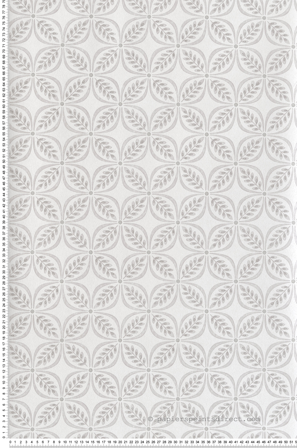 Papier peint Pétales Trellis Morgrove gris - Beaux Arts de Lutèce | Réf. LTC-M1833