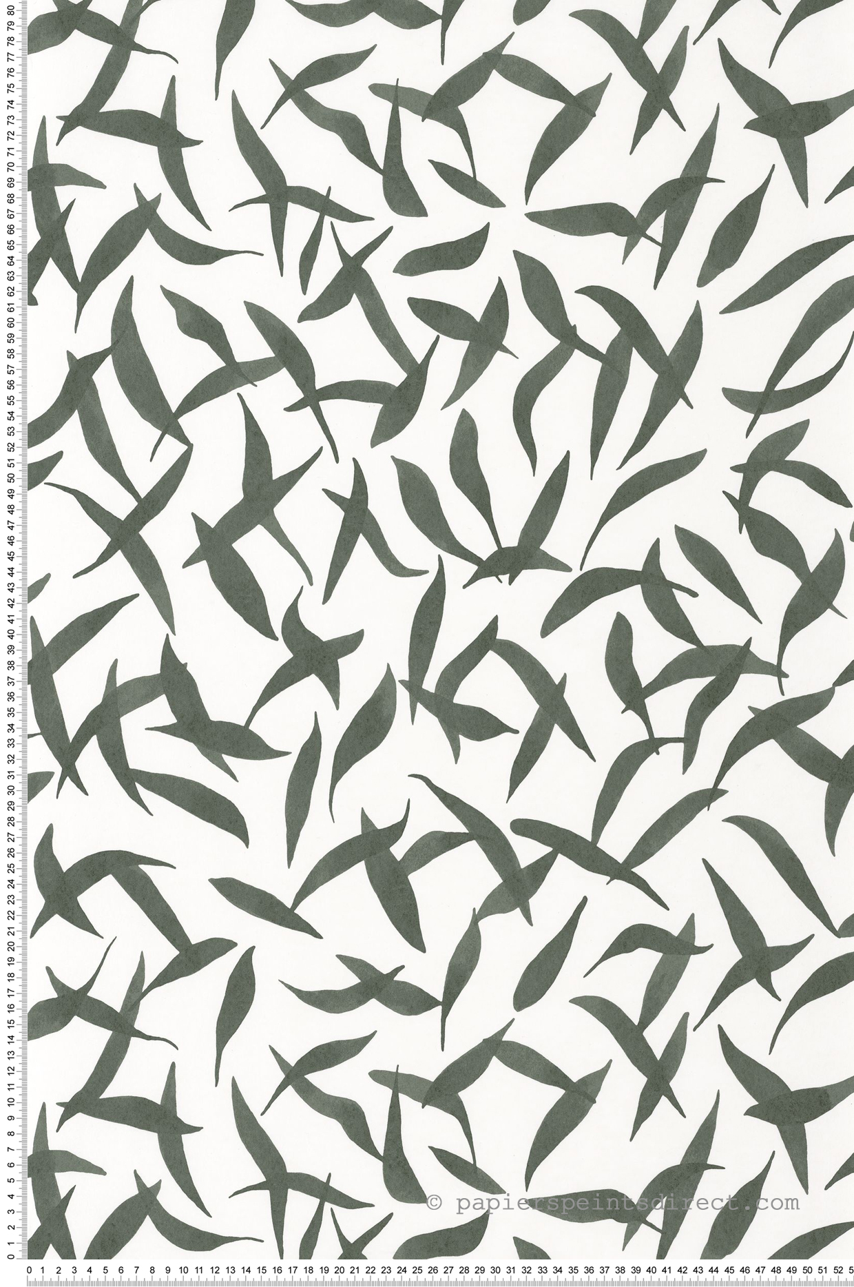 Papier peint Feuille Clos des Oliviers vert cyprès - Echappée Belle de Casadéco | Réf. ECHA89847515