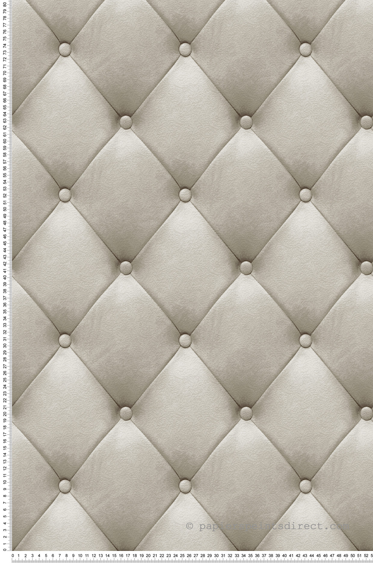 Papier Peint Capiton Cuir grège - Artifice d'Ugépa | Réf. UGP-M76207