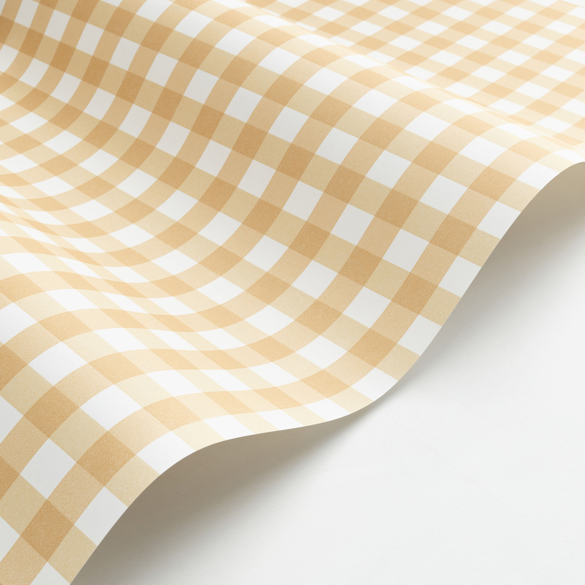 Papier peint Vichy Buvard jaune sable - Flower Market de Casadéco AMB3 | Réf. FLOM89261327