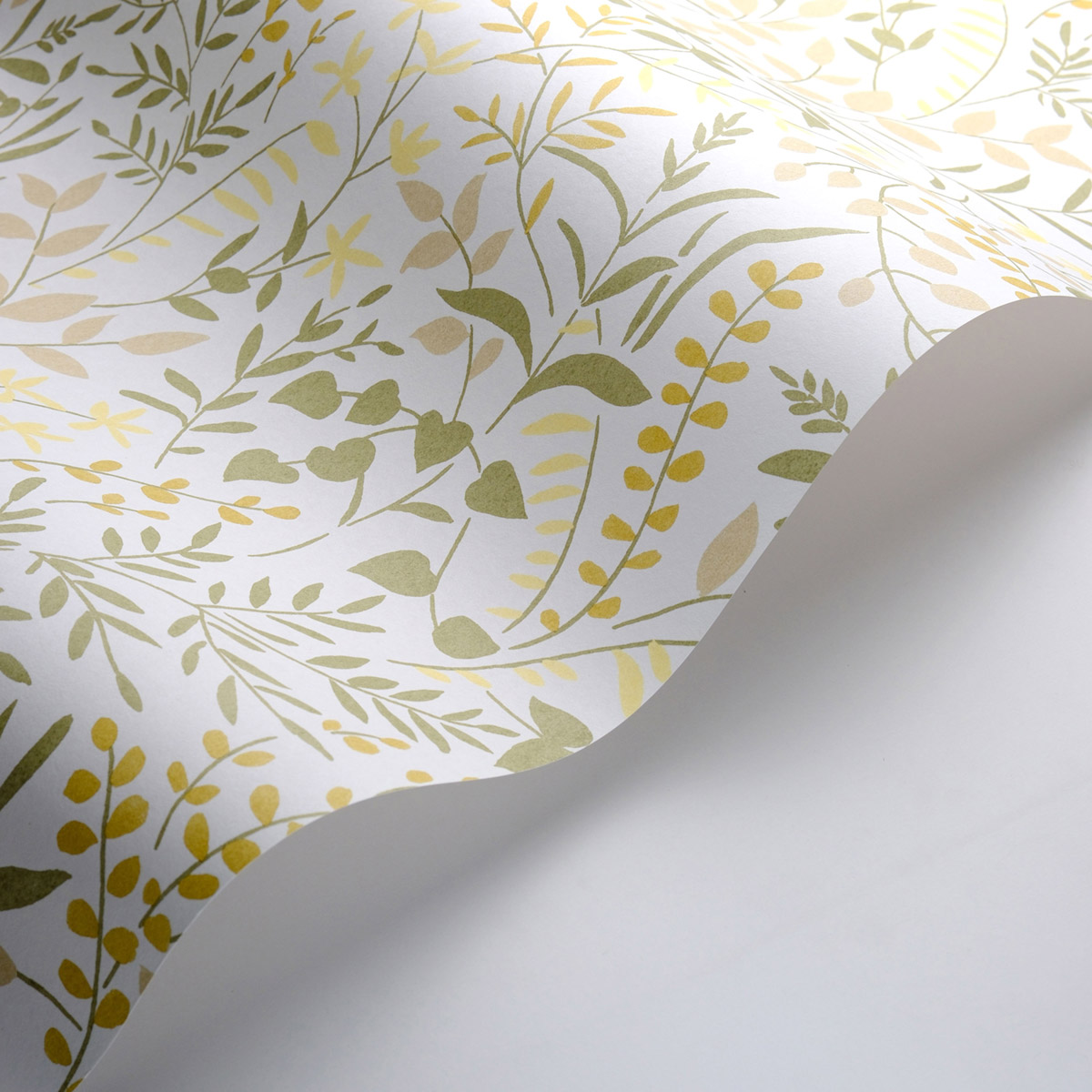 Papier peint Branche Scandinave Bastide beige ocre - Echappée Belle de Casadéco AMB3| Réf. ECHA89837337