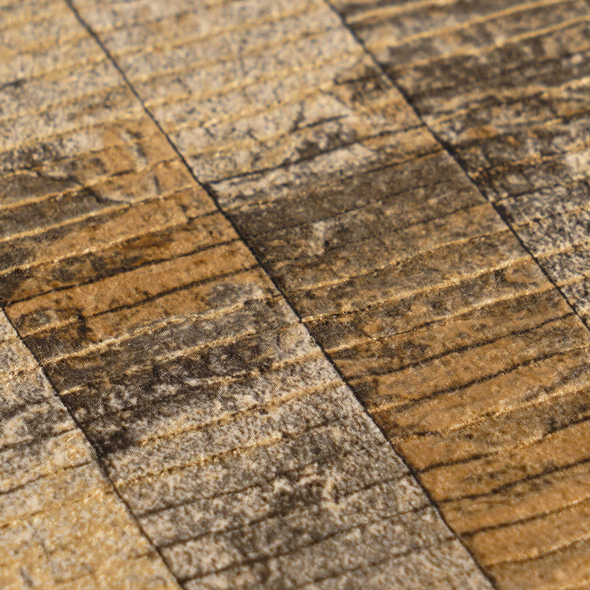 Papier peint Bois Lames Patiné brun doré - Vibes & Styles d'A.S. Création AMB5| Réf. AS-790084
