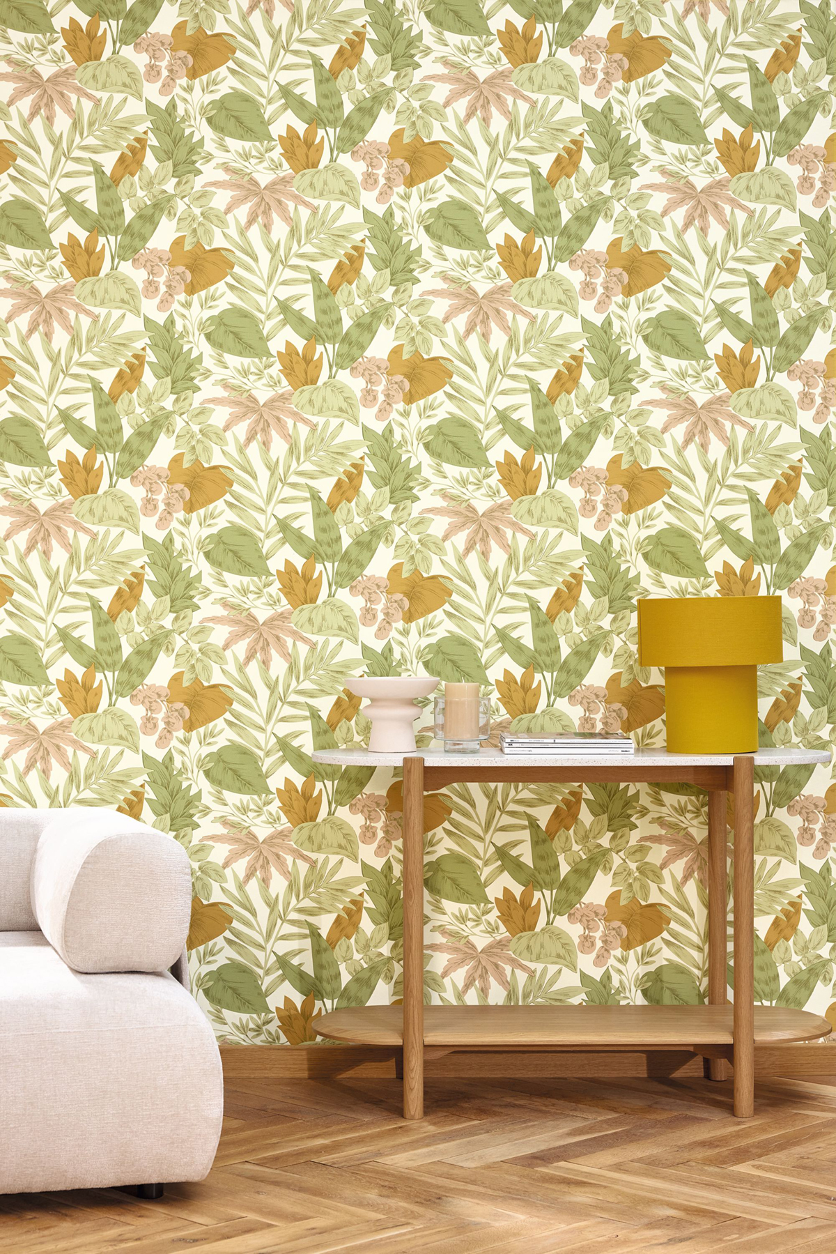 Papier peint Feuille Jungle Kalea multicolore - Elea de Casélio | Réf. ELEA107364370