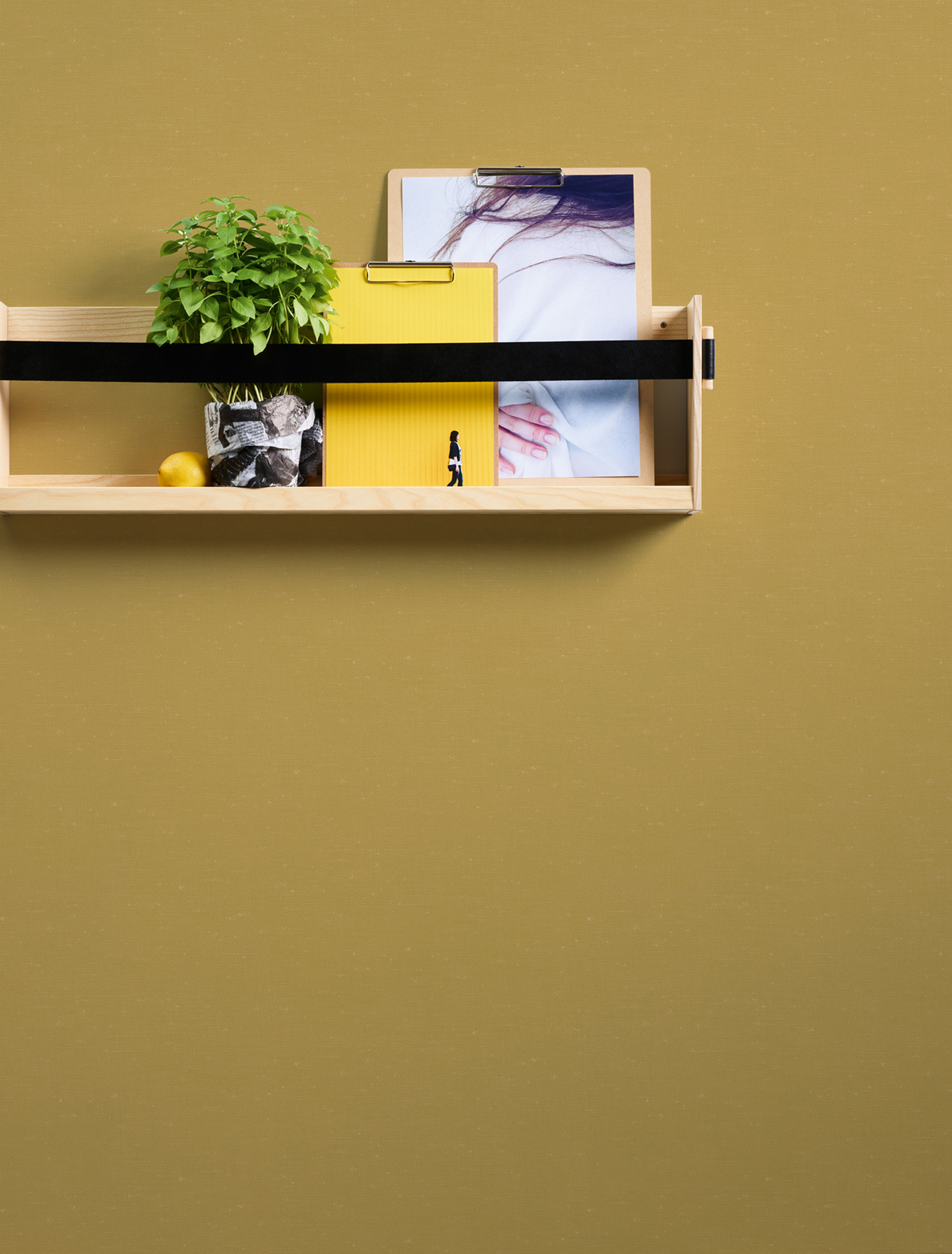 Papier peint Faux Uni Maille moutarde - Bensimon 2 de Lutèce AMB3 | Réf. LTC-51201202