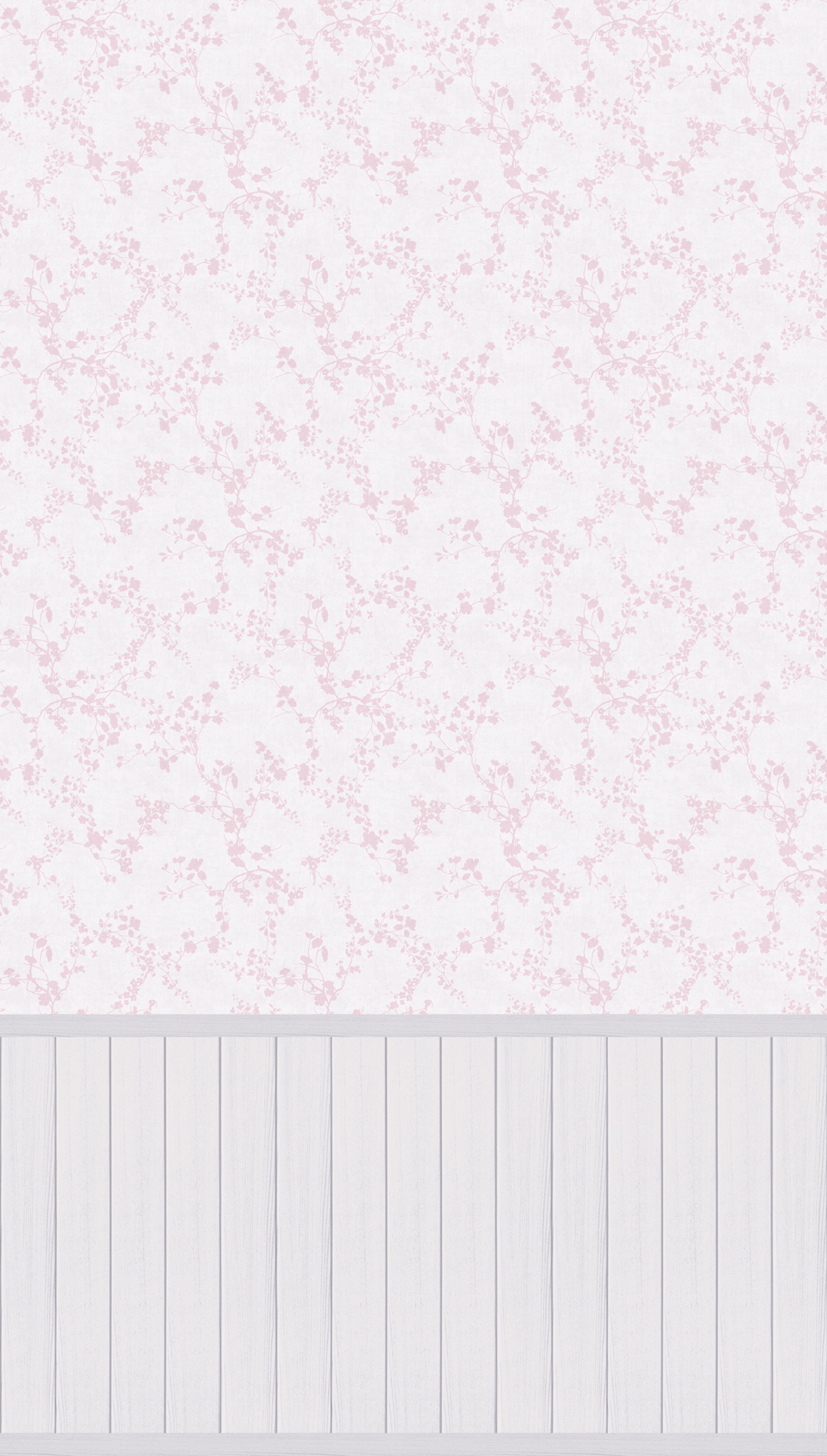 Papier peint panoramique Fleuri Soubassement rose - Lilly & Luis d'A.S. Création | Réf. AS-770751