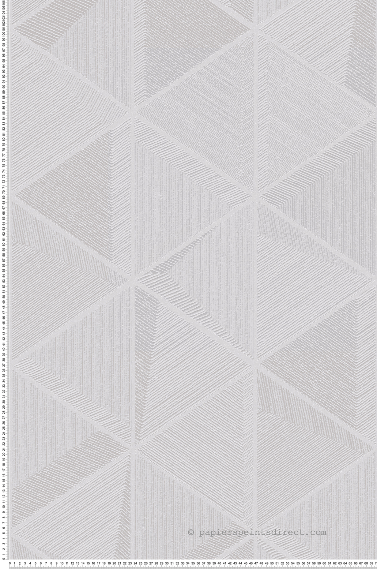 Papier peint Géométrie Gisuke gris - Traces de Masureel | Réf. MAS-TRA103