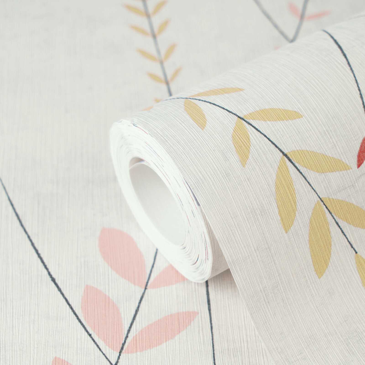 Papier peint Scandinave Plumeria multicolore - Nordic Feeling d'A.S. Création ZOOM | Réf. AS-791462
