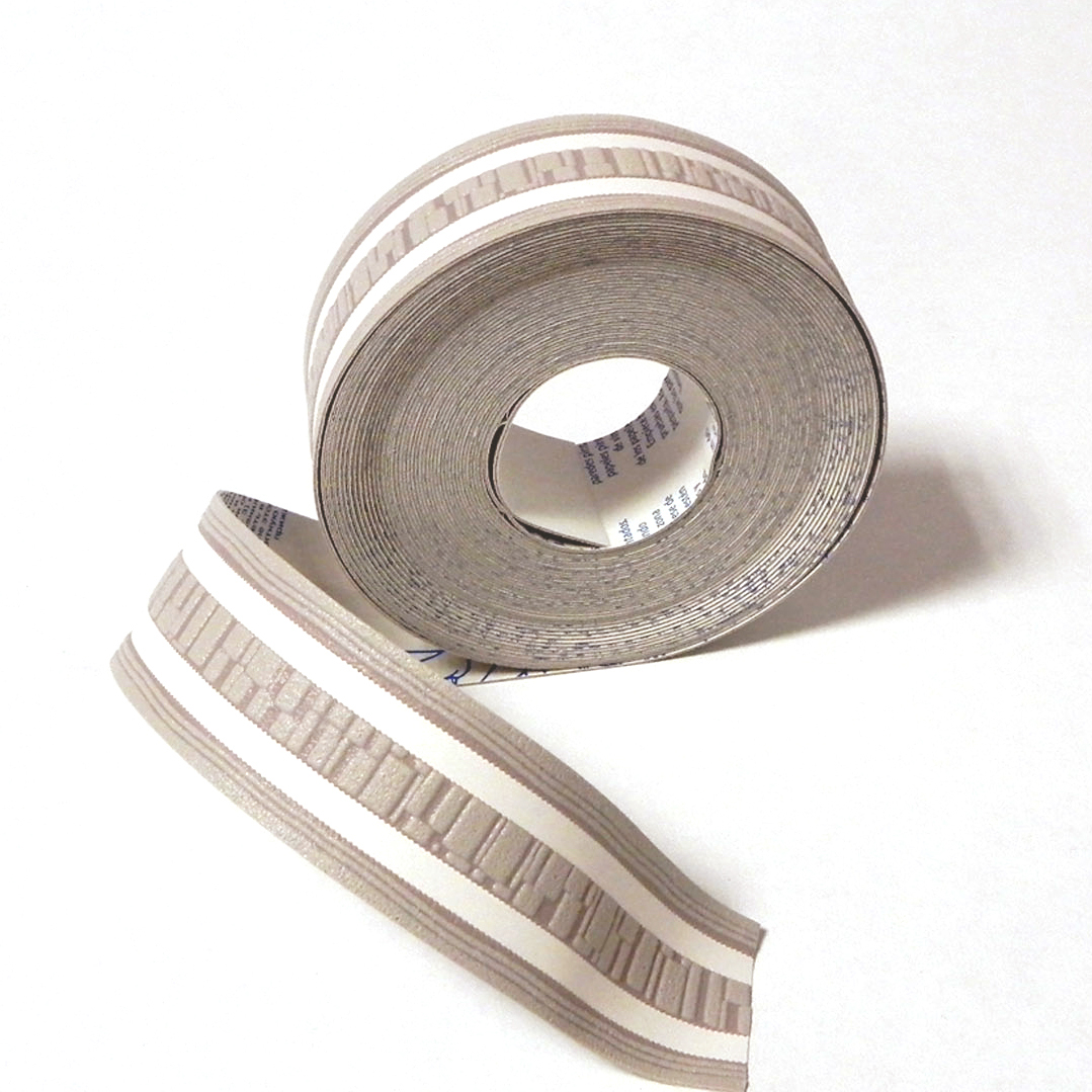 Galon Rayures marron glacé et blanc - Collection Bordures & Galons de Montecolino