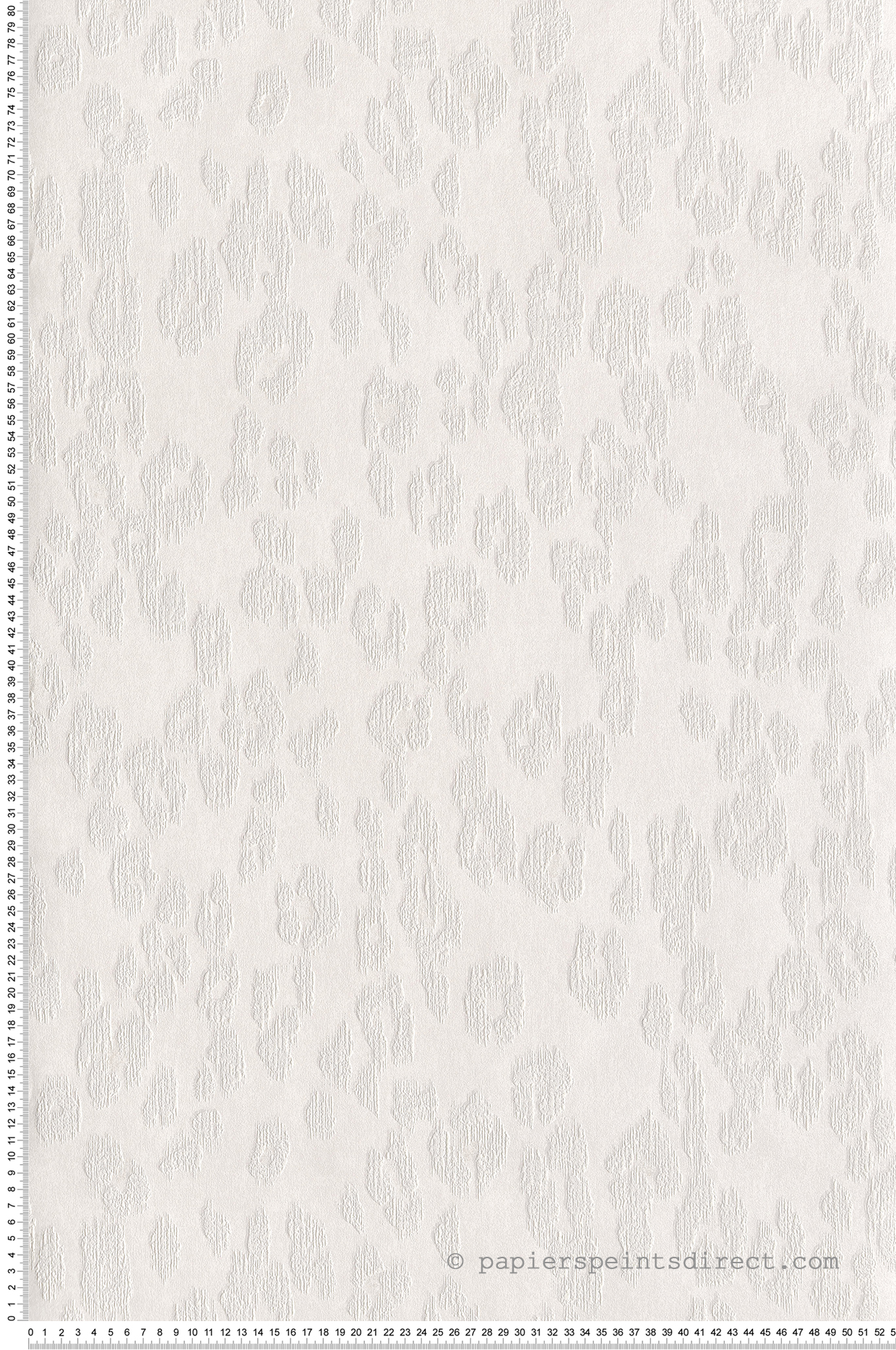 Papier peint Peau de Léopard blanc pailleté - Explore de Lutèce | LTC-EXP550