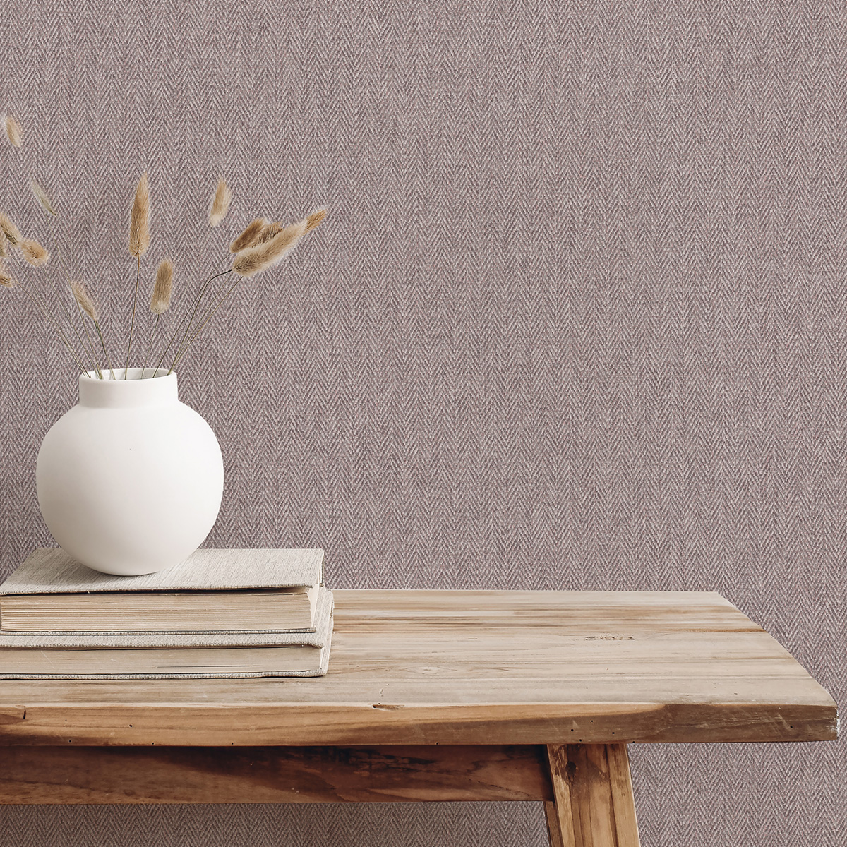 Papier peint Tweed Chevron Herringbone lilas - Beaux Arts de Lutèce AMB1| Réf. LTC-M1826