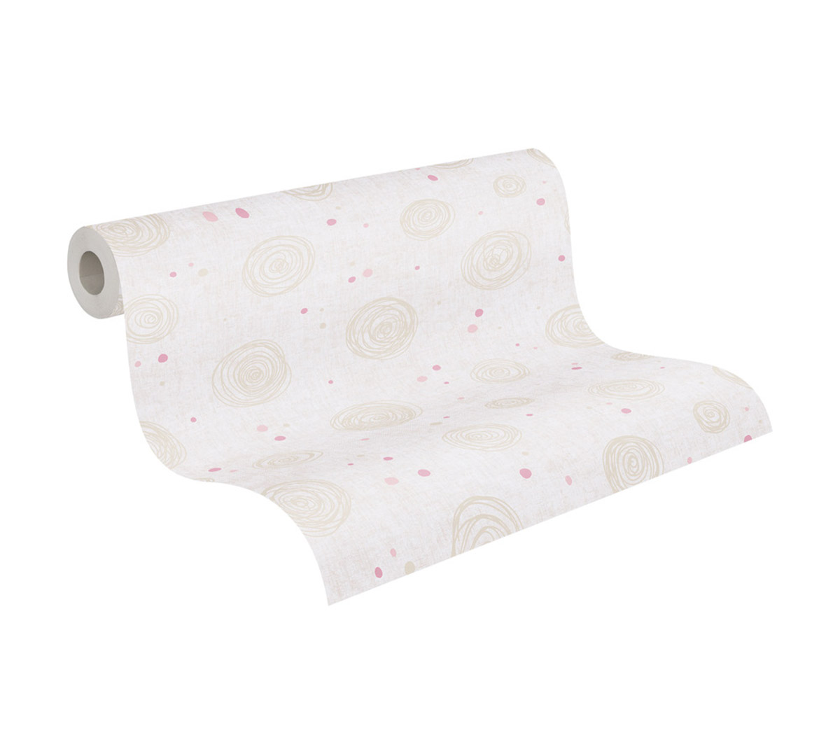 Papier peint Rond Bébé beige - Lilly & Luis d'A.S. Création AMB8 | Réf. AS-771393