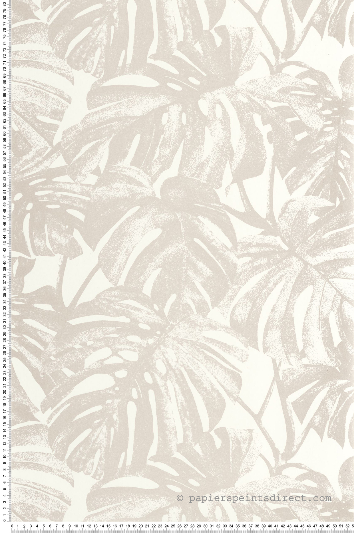 Papier peint Palme Tropicale Mata beige métallisé - Rio de Casadéco | Réf. RIOC201791410