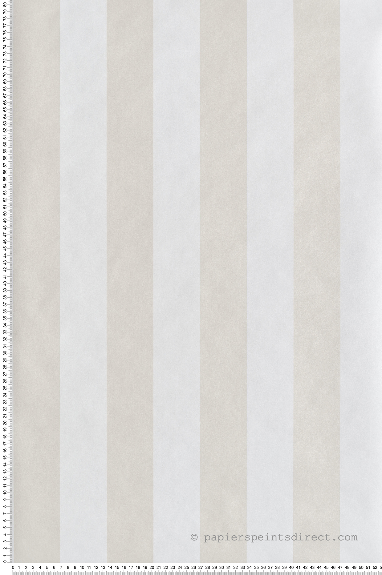 Papier peint Rayure Cyprian blanc beige doré - Othello de Masureel | Réf. MAS-OTH403