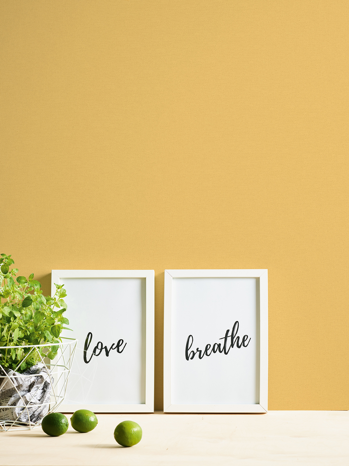 Papier peint Faux Uni jaune - Change is good de Michalsky | AMB Réf. MC-37986-7