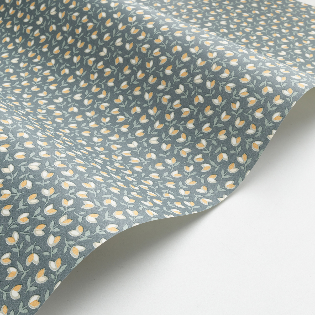 Papier peint Rétro Darwin Tulip vert anglais - Flower Market de Casadéco AMB4 | Réf. FLOM89257407