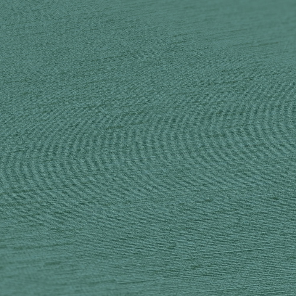 Papier peint Uni Toile Fond Tissé vert paon - Famous Garden d'A.S. Création AMB4 | Réf. AS-393512