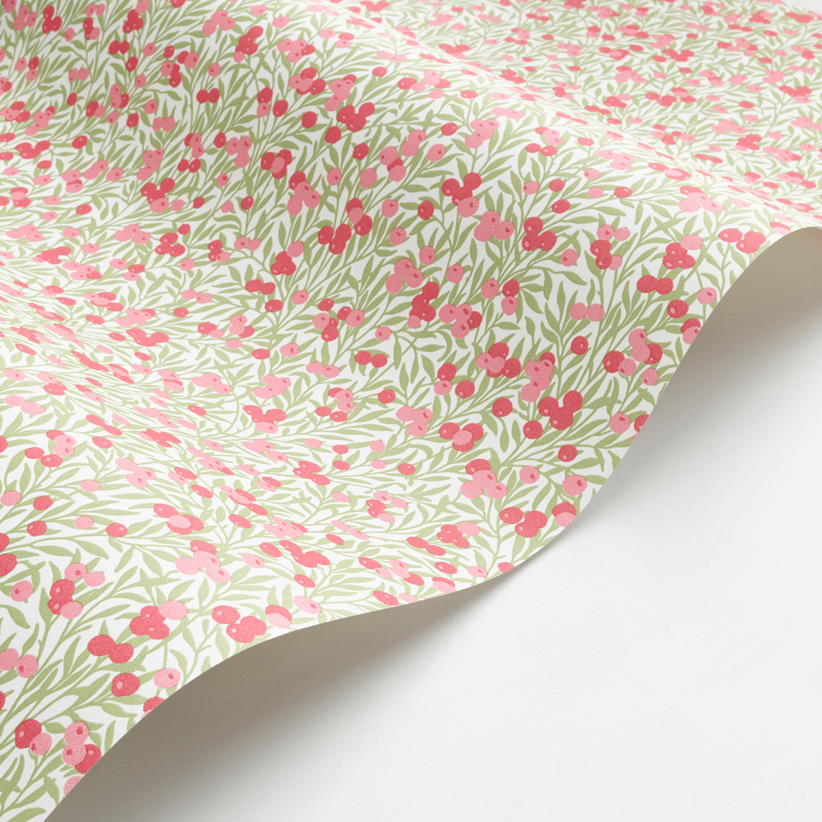 Papier peint Feuillage Cherry rose - Flower Market de Casadéco AMB4 | Réf. FLOM89224303