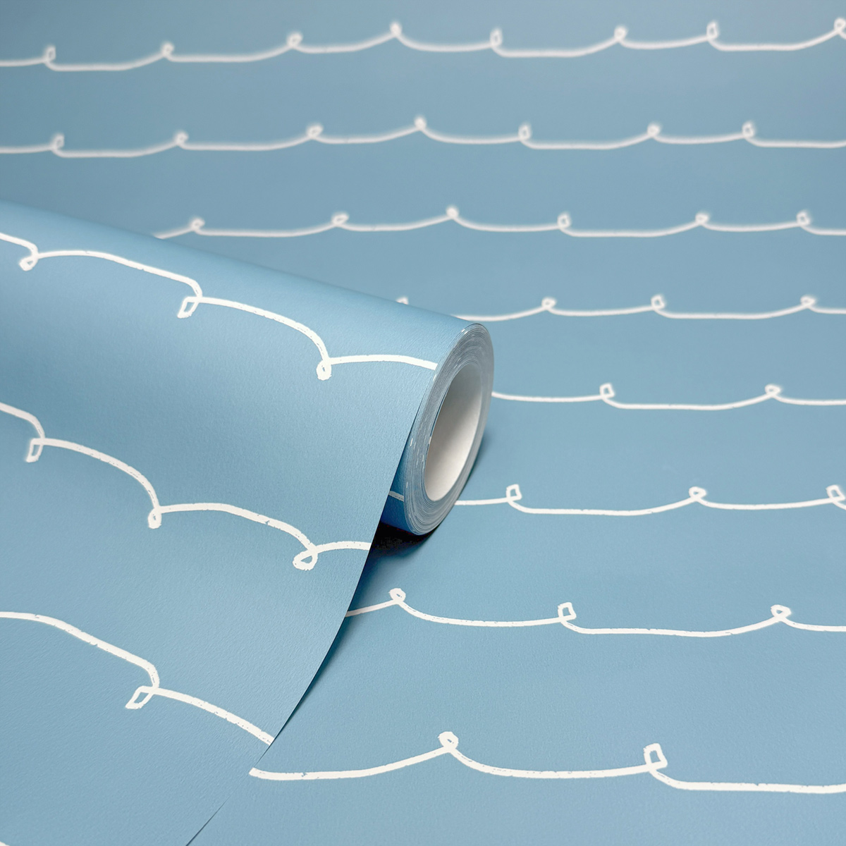 Papier peint Ligne Vague Contemporain bleu - Imagine de Lutèce ROLL | Réf. LTC-DL27572
