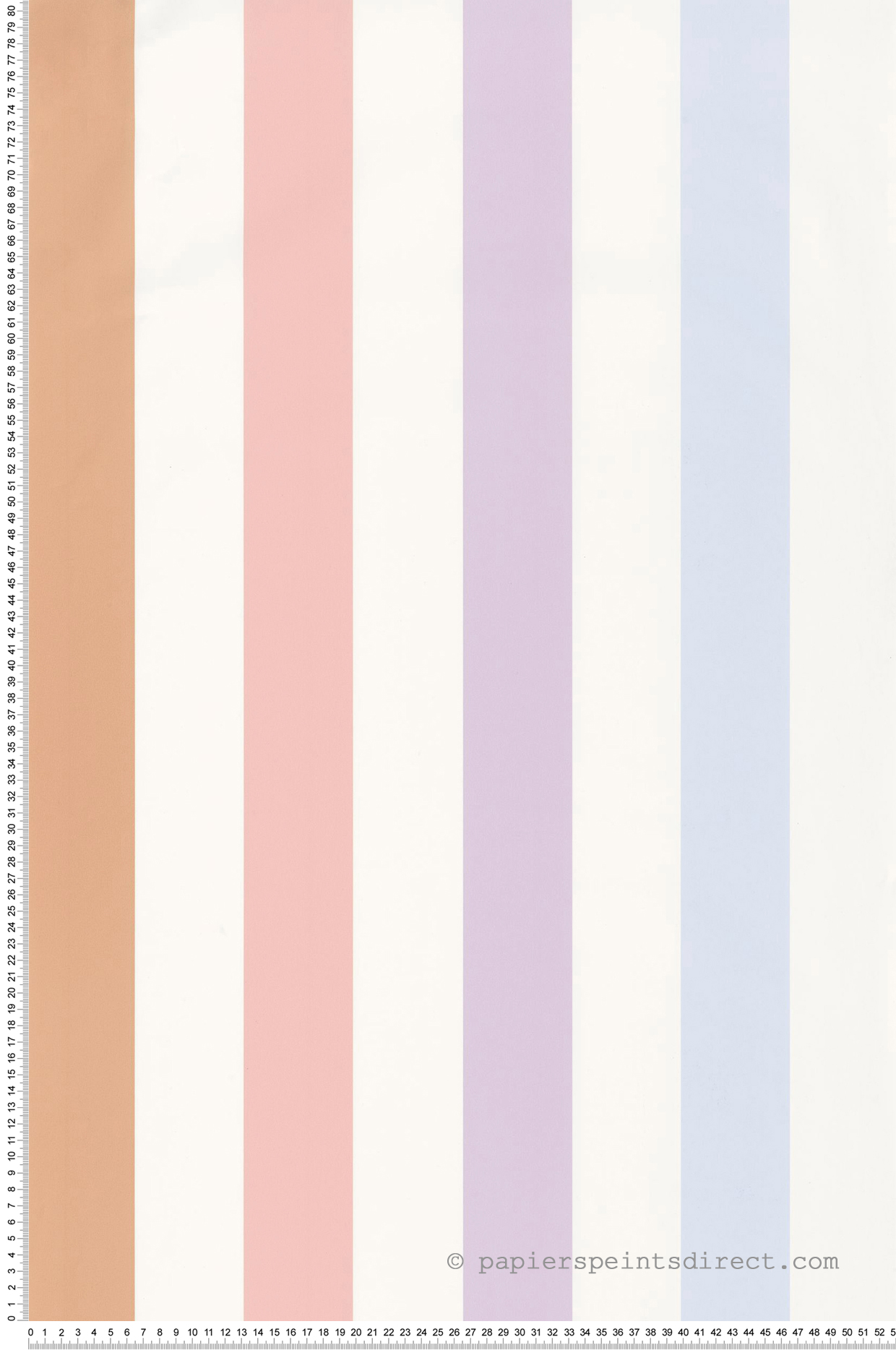 Papier peint Rayure Stay Positive rose bleu - Young & Free de Casélio | Réf. YNF103404021