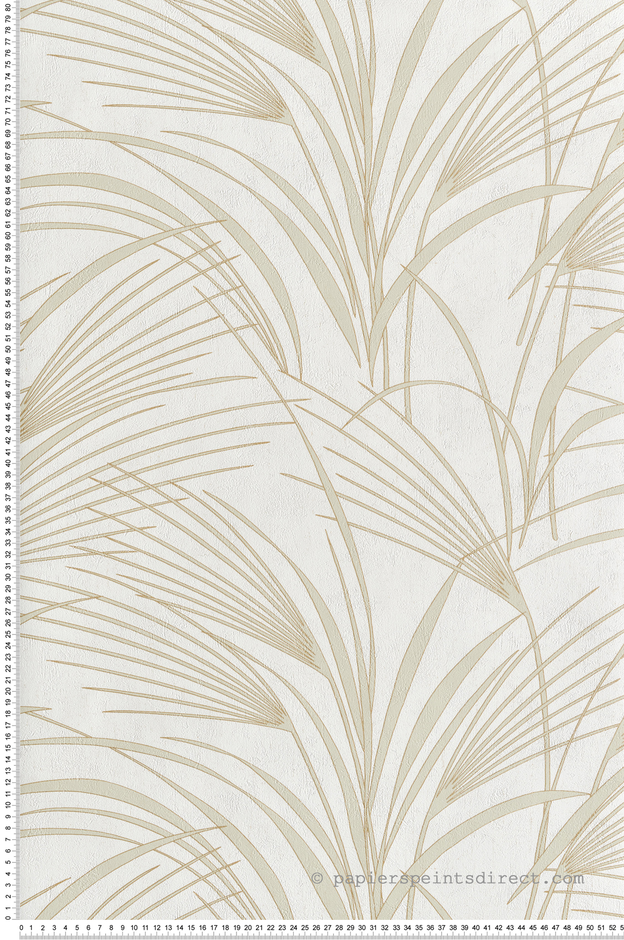 Papier peint Herbe Samarra vert amande doré - Babylone de Casadéco | Réf. BBLN89726028