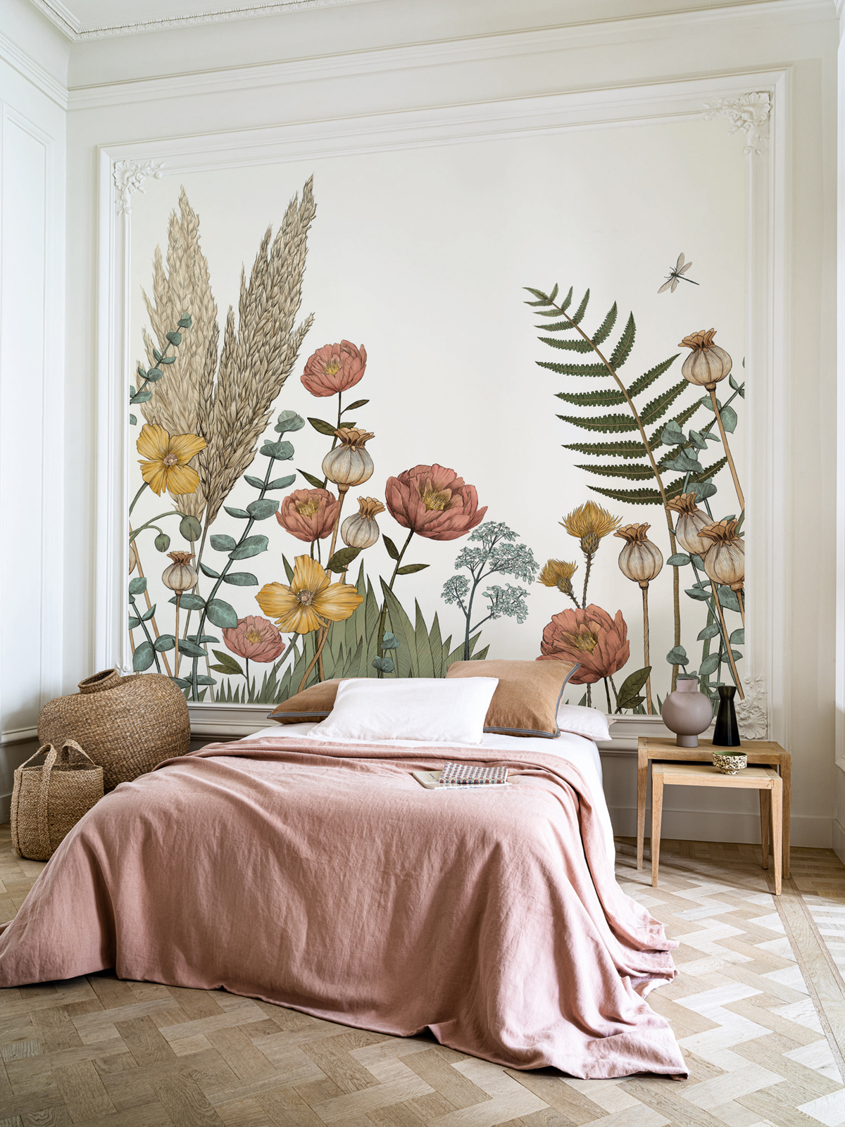 Papier peint panoramique Fleurs Eclosion multicouleurs - Panoramas de Casamance | Réf. CAS-74931222