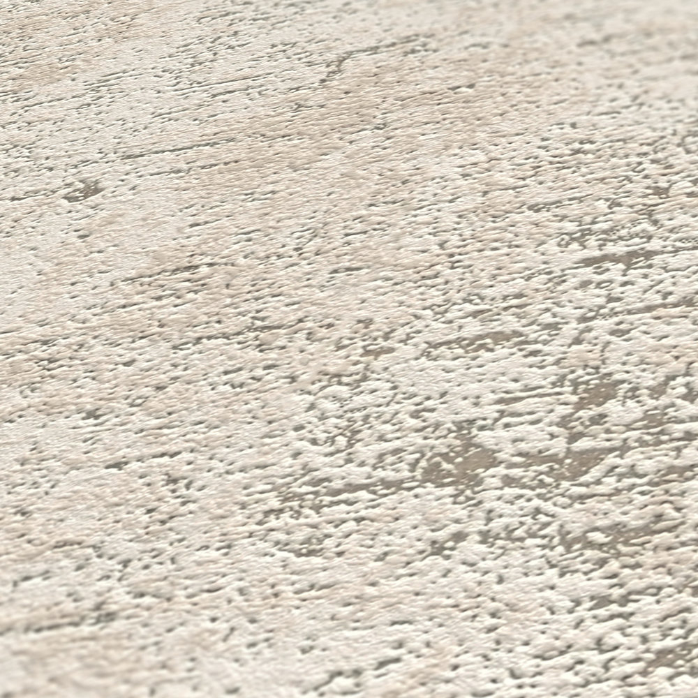 Papier peint Faux Uni Vintage gris clair argenté - Jade 2 d'A.S. Création AMB4 | Réf. AS-395160