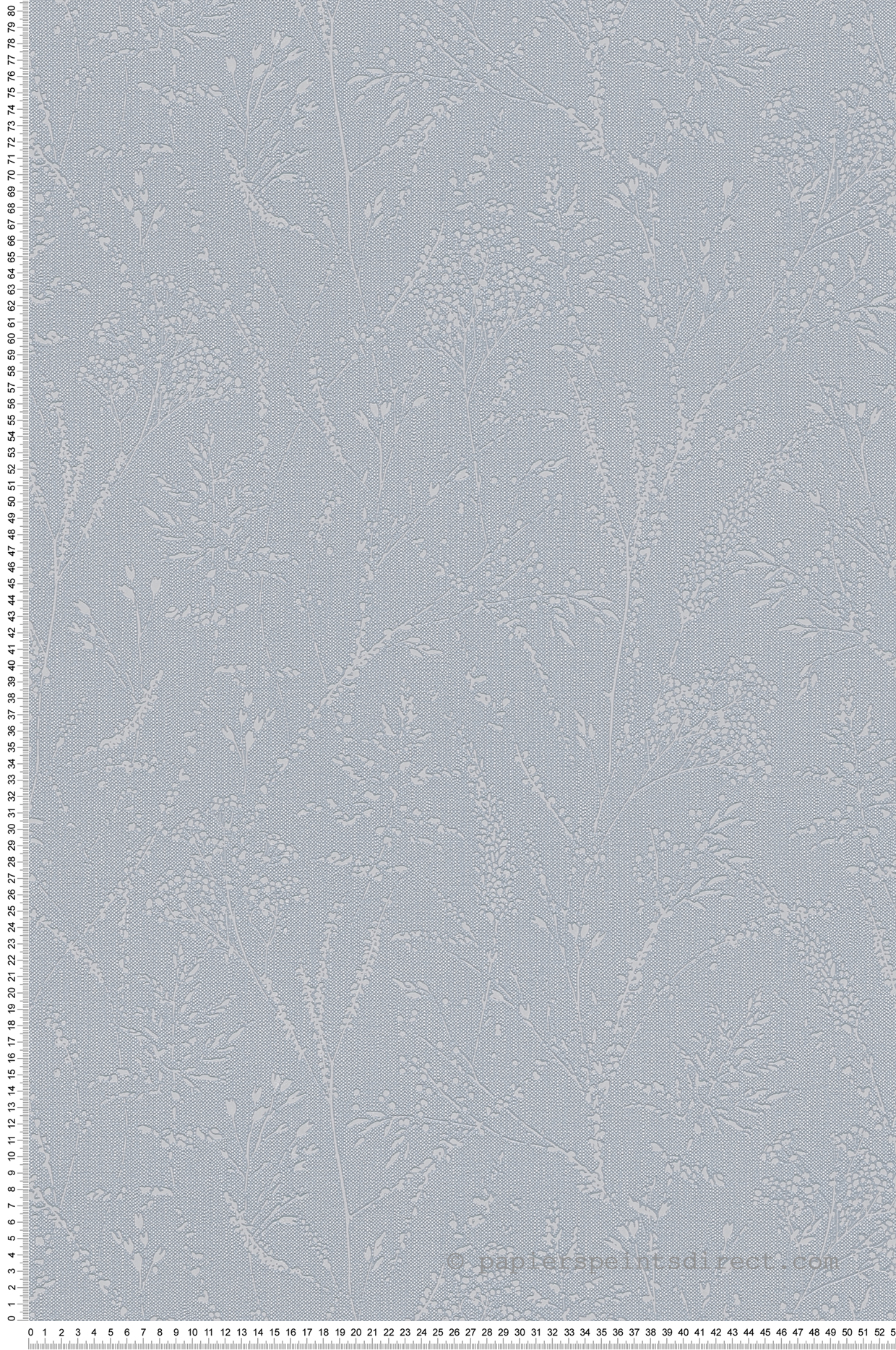 Papier peint Branchage Délicat bleu gris métallisé - Pure Elegance d'A.S. Création | Réf. AS-397663