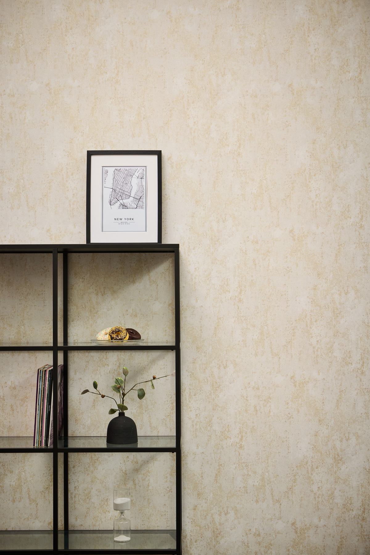 Papier peint Faux Uni Béton Urbain sable doré - Metropolitan Stories 4 Hot Spots d'A.S. Création AMB1| Réf. AS-786292