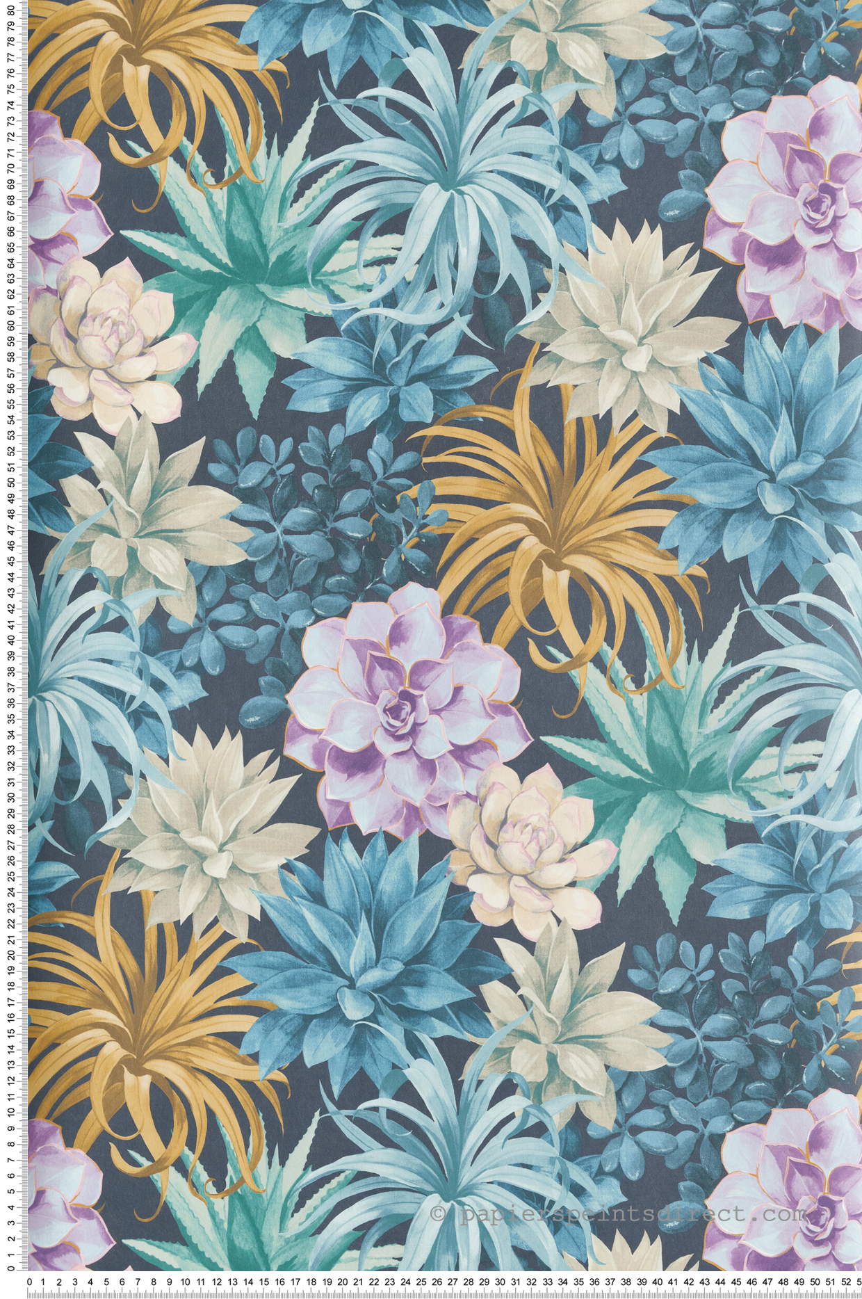 Papier peint Plante Echeveria violet - Botanica de Casadéco | Réf. BOTA85916585