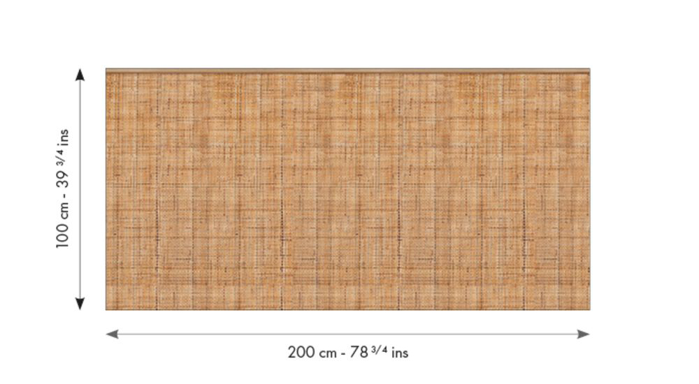 Papier peint Soubassement Tissage Naturel S marron - Reliefs de Casélio RAPPORT | Réf. RLF106402014