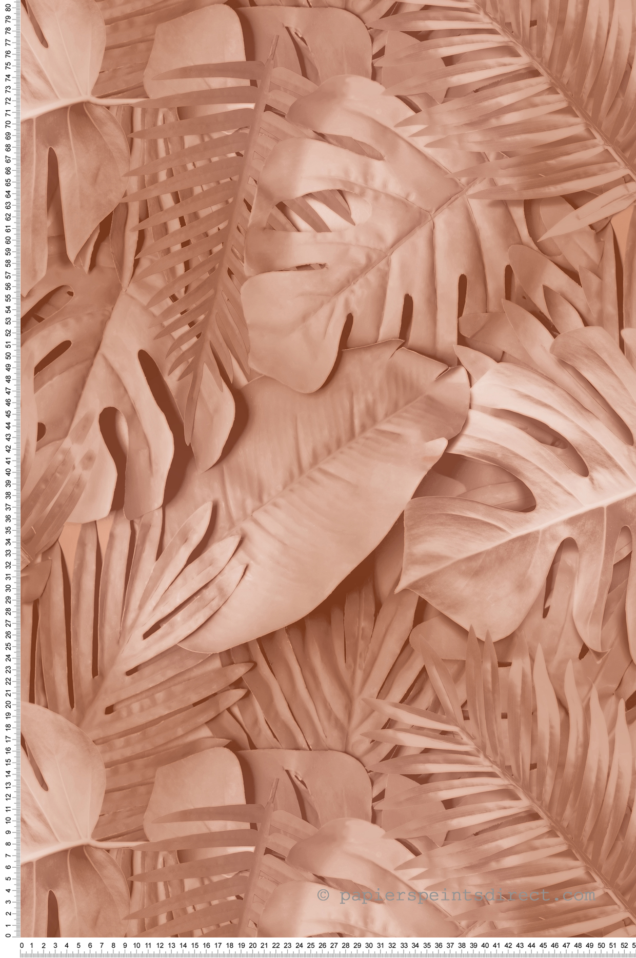 Papier Peint Grande Feuille Palme rose - Artifice d'Ugépa | Réf. UGP-M80005