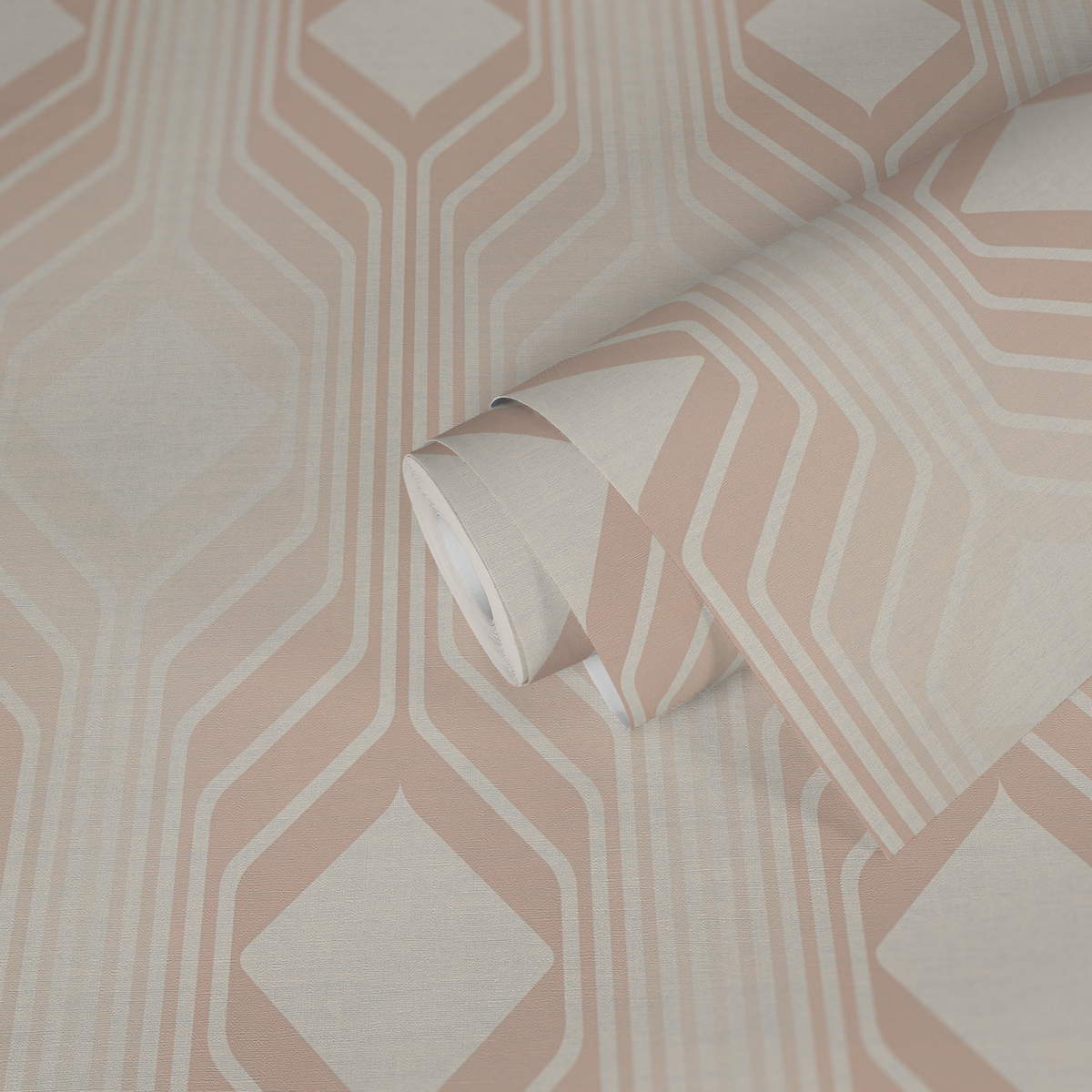 Papier peint Géométrique Années 70 beige - Retro Chic d'A.S. Création | Réf. AS-395324