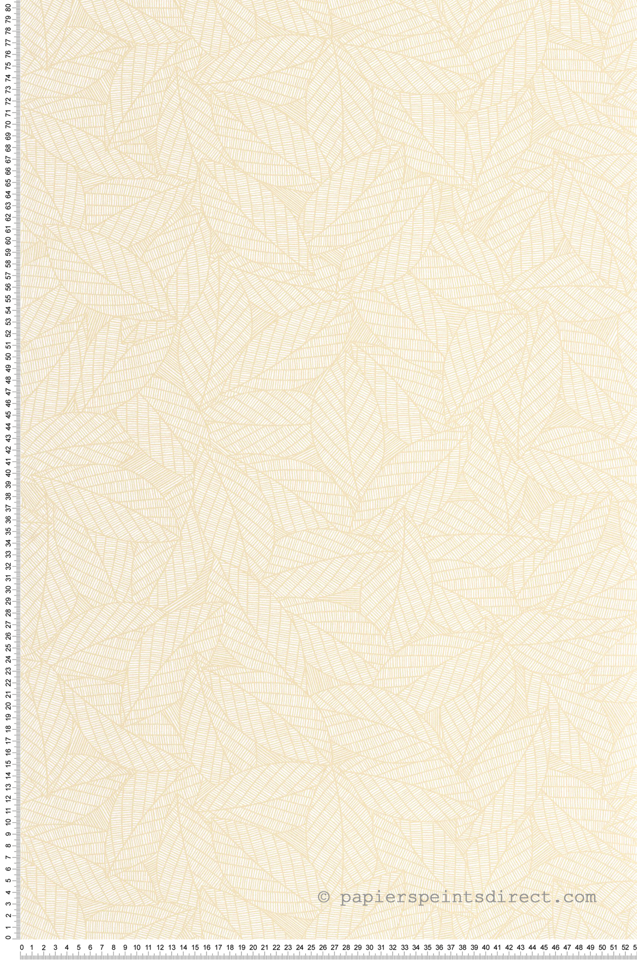 Papier peint Feuille Nervure Delora beige - Elea de Casélio | Réf. ELEA107341010