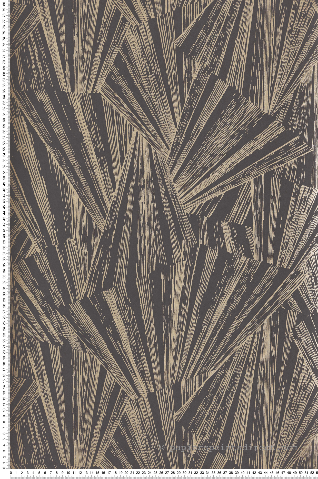 Papier peint Graphique Eclat Irisé anthracite - 1930 de Casadéco | Réf. MNCT85869515