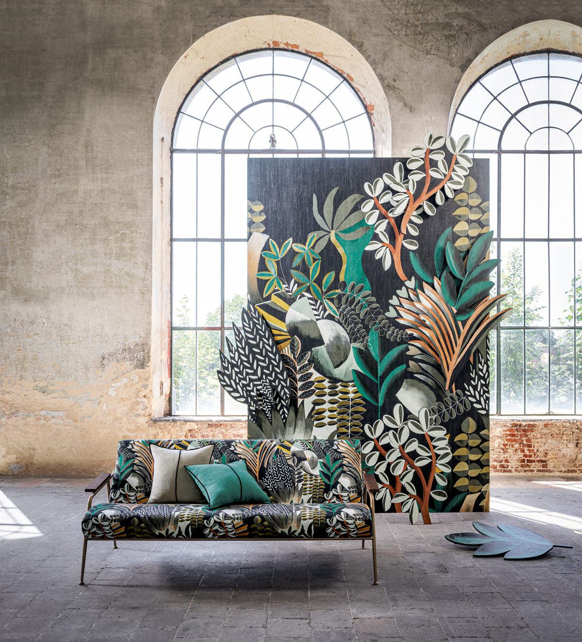 Papier peint panoramique Nature Artemis noir - Panoramas de Casamance | Réf. CAS-74870304