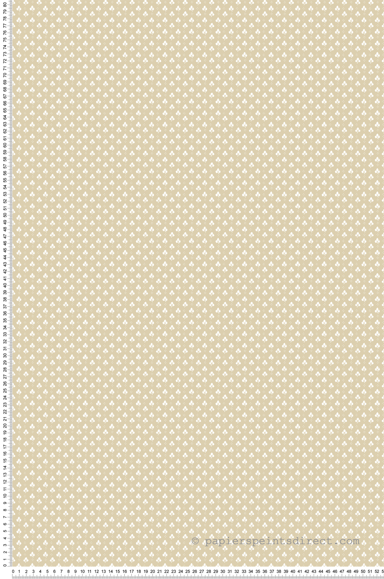 Papier peint Mini Feuille Charme beige - My Little Cottage de Montecolino | Réf. MC-M12362