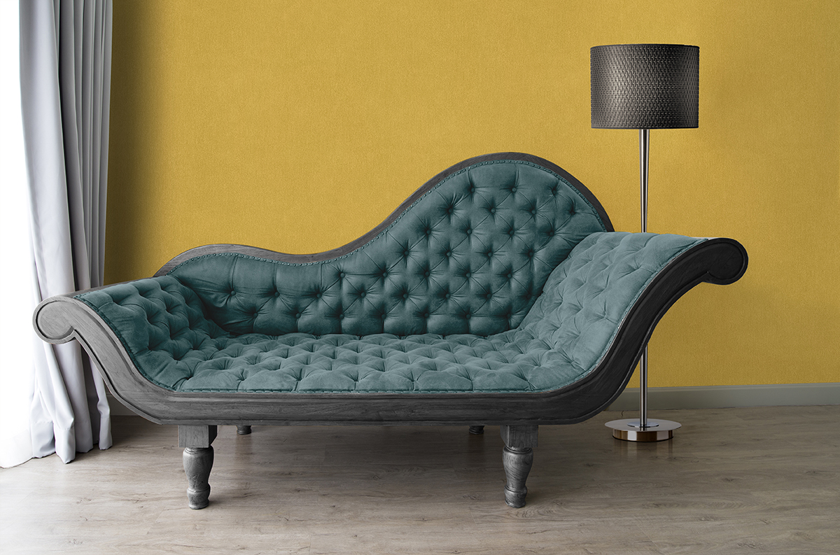 Papier peint Uni Lisse jaune foncé - Dream Flowery de Architects Paper | AMB Réf. 3836-55