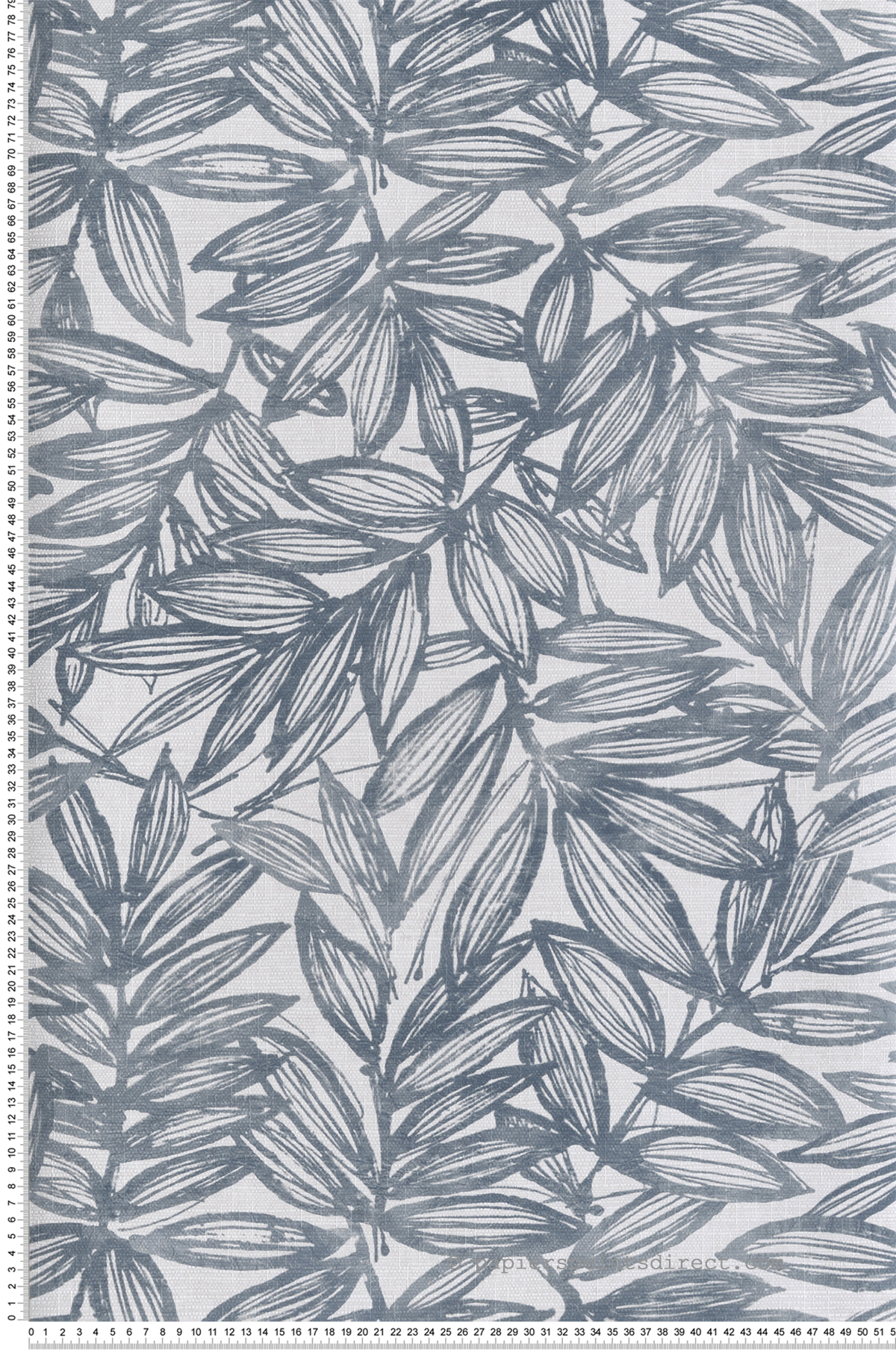 Papier peint Feuillage Rythmic bleu encre - Harmony de Lutèce | Réf. LTC-FD27230