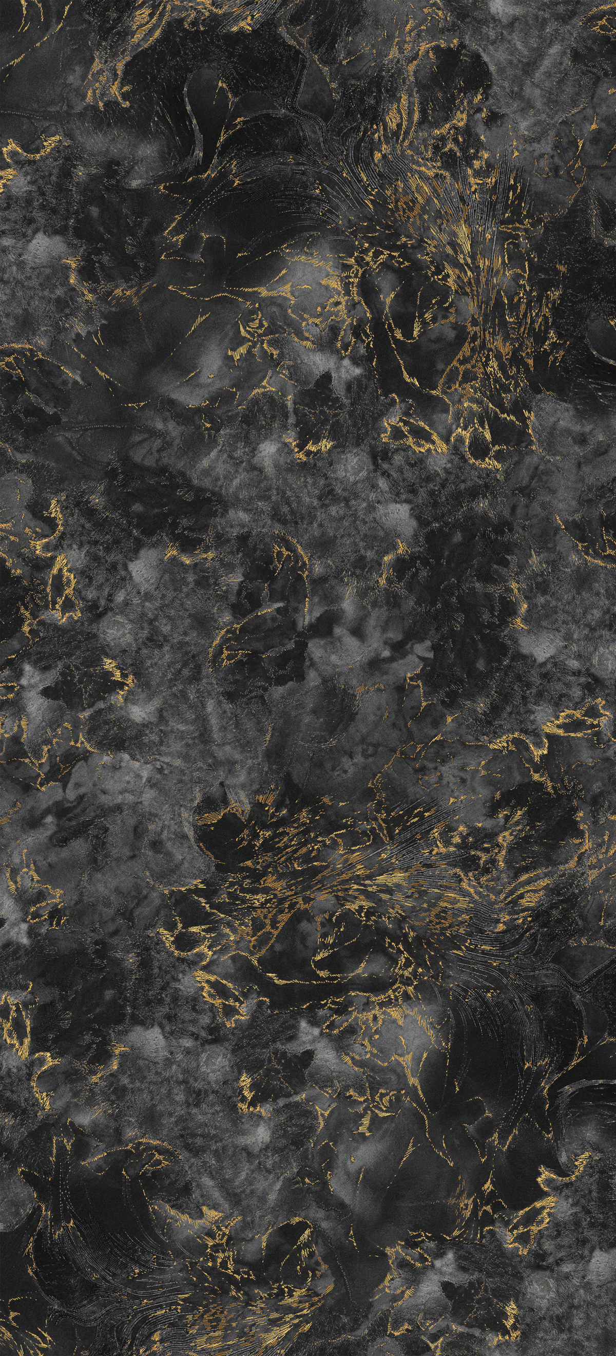 Papier peint panoramique Écumes Graphite A - 1/2/3 - Isidore Leroy