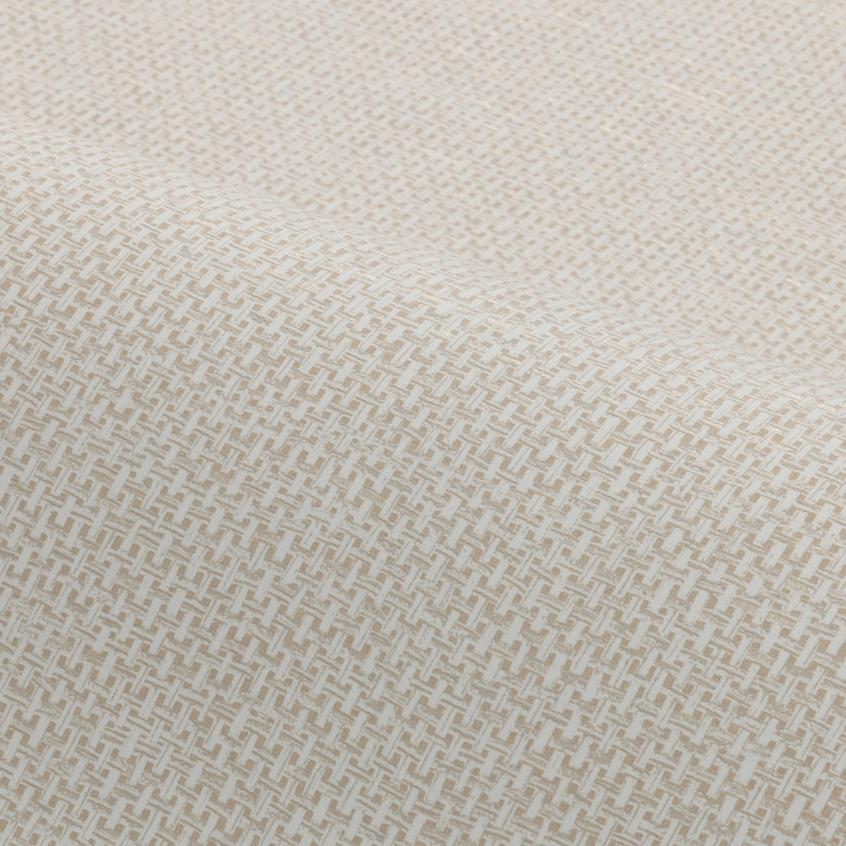 Papier peint Effet Toile Tissée Vannora ivoire doré - Tressora de Casamance | Réf. CAS-76921426