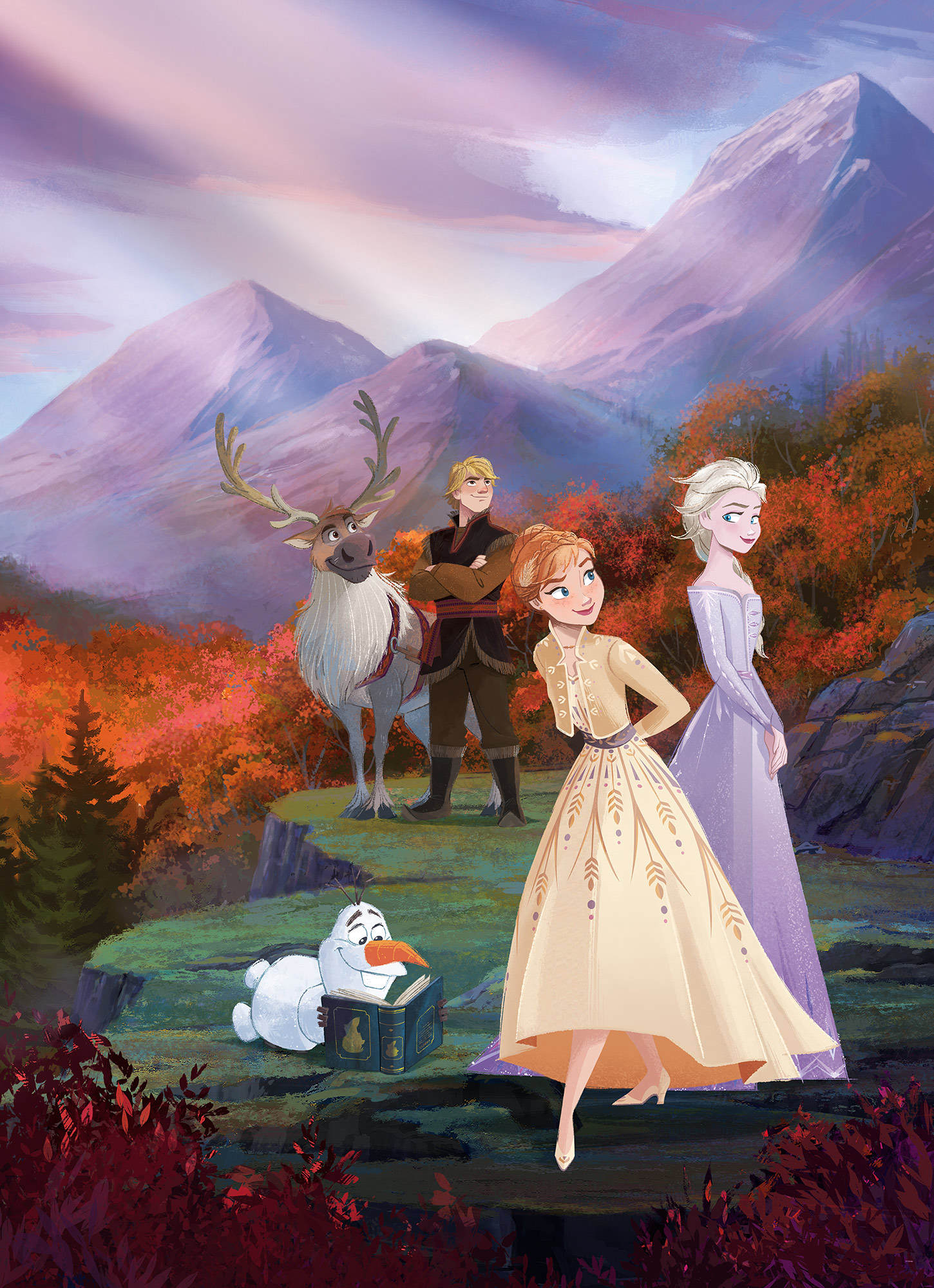 Papier peint enfant Disney Reine des Neiges 2 Spring is coming - Papier peint Panoramique Komar