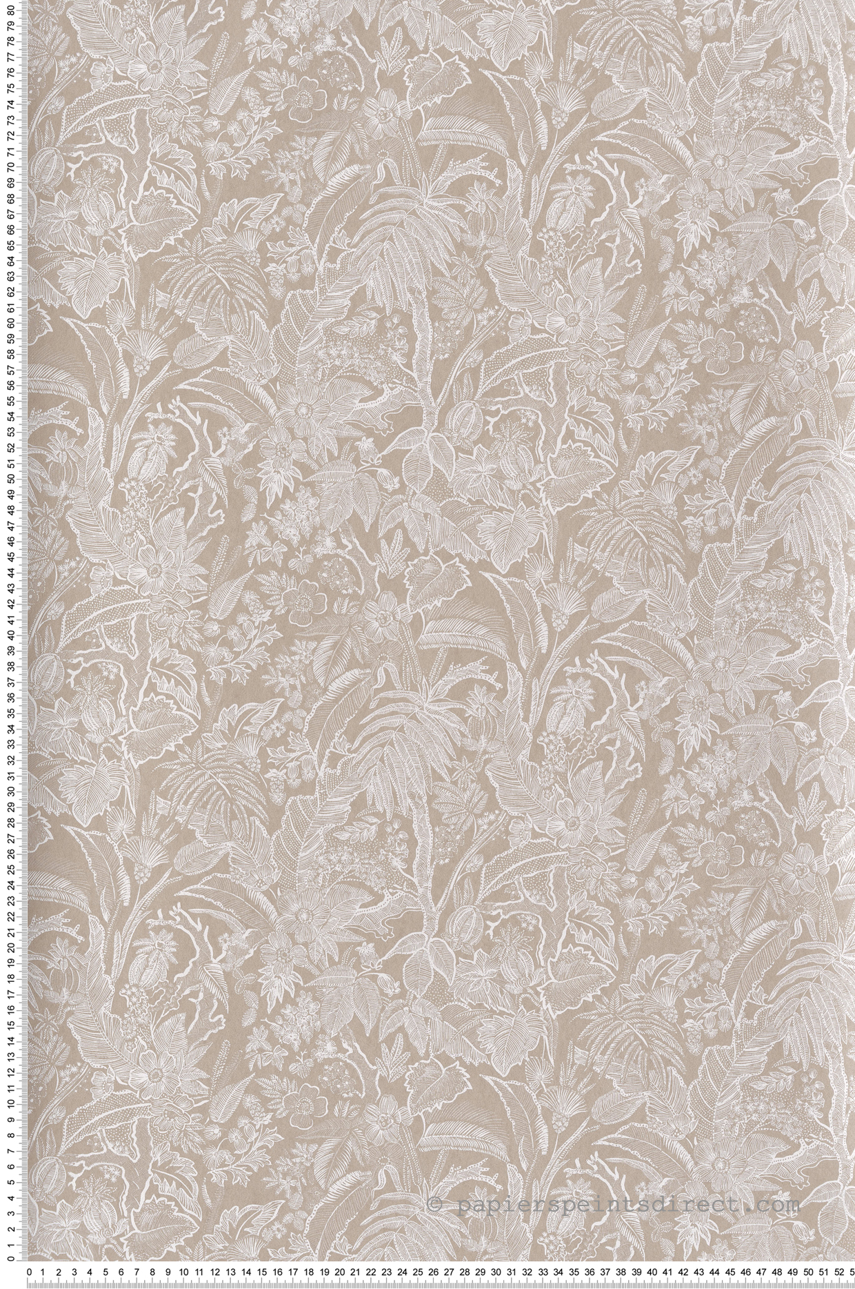 Papier peint Feuillage Onikar beige nacré - Summer de Masureel | Réf. MAS-SUM504