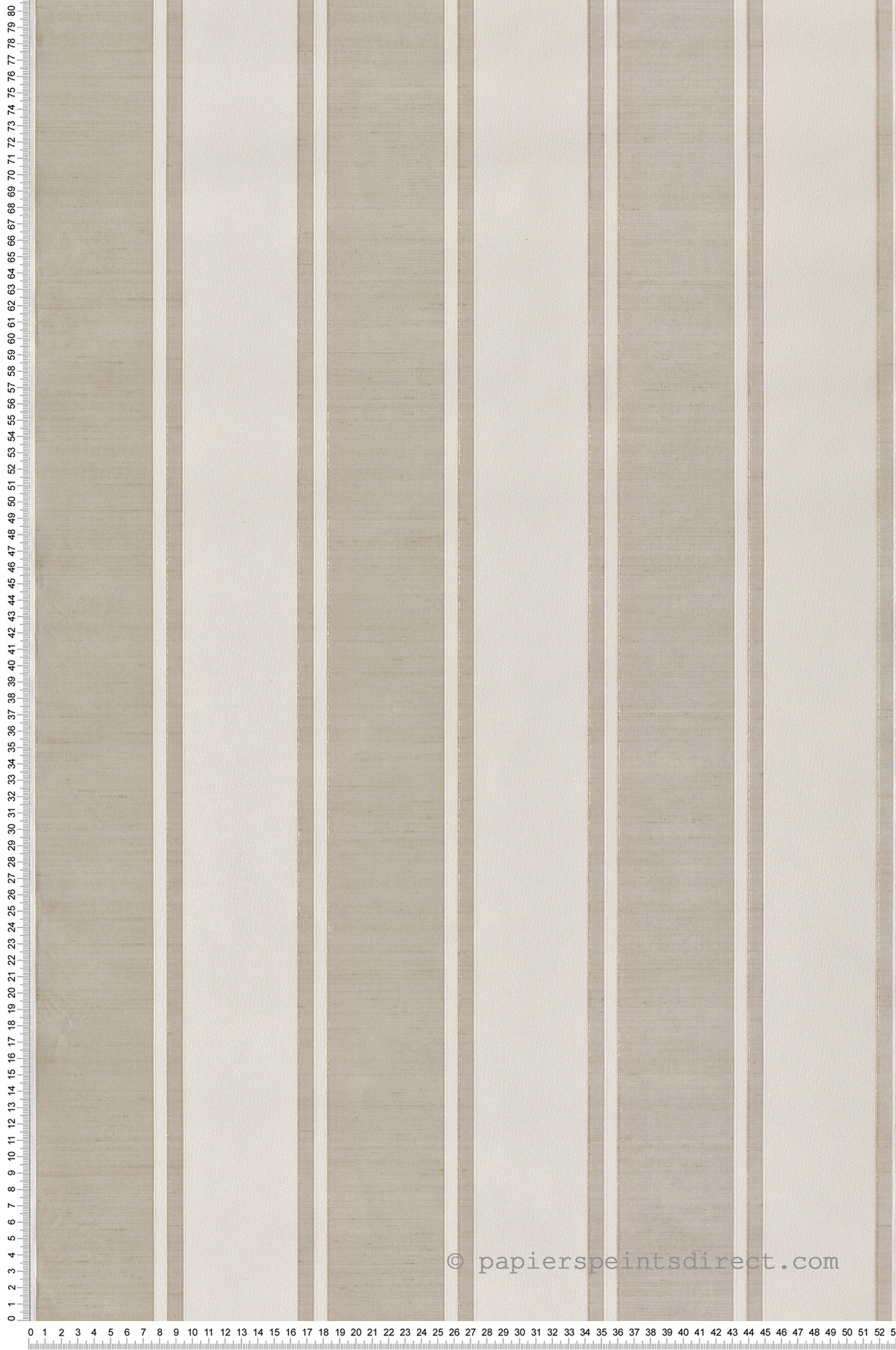 Papier peint Rayure Vintage Texturé gris grège - Opera de Montecolino | Réf. MC-OP33366